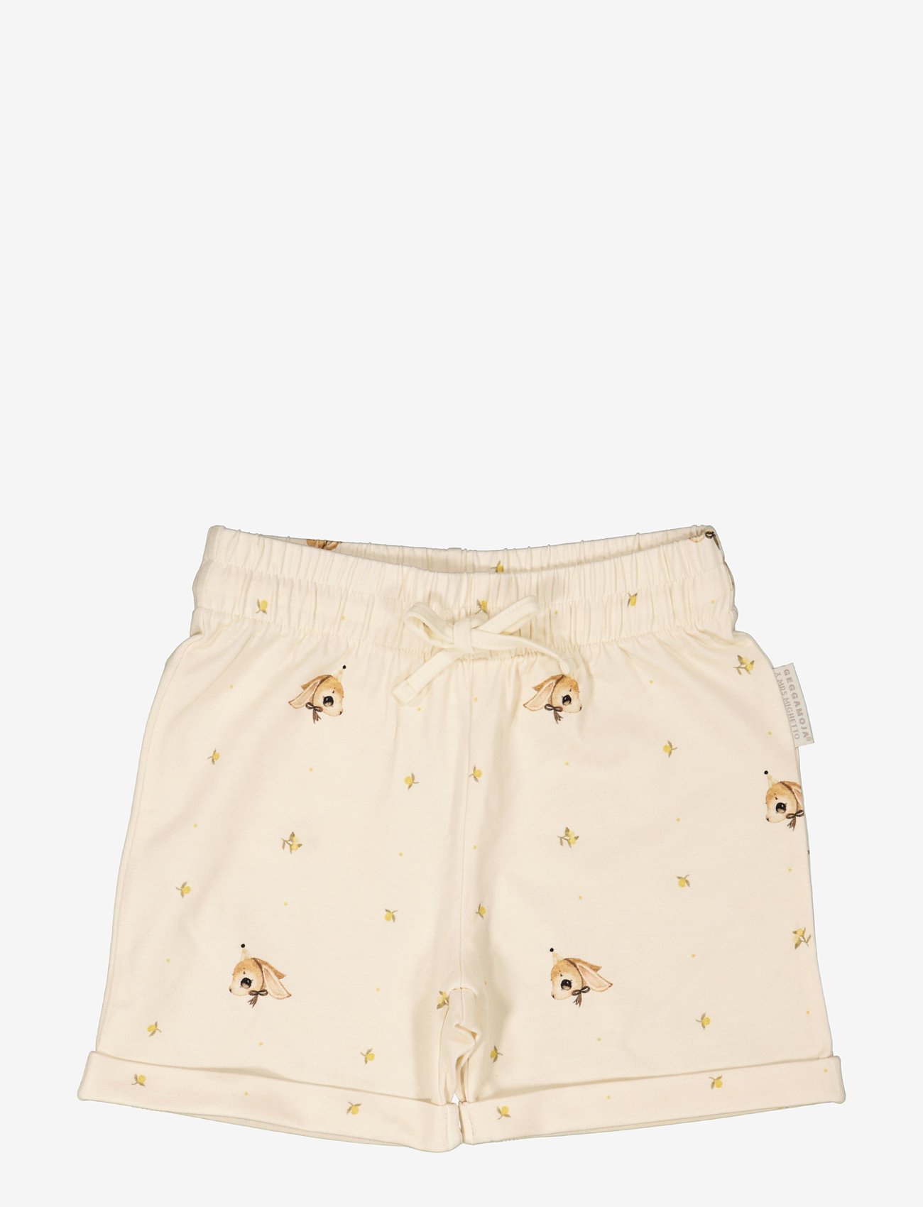 Geggamoja - Geggamoja X Mrs Mighetto Bamboo Shorts - sweat shorts - beige - 0