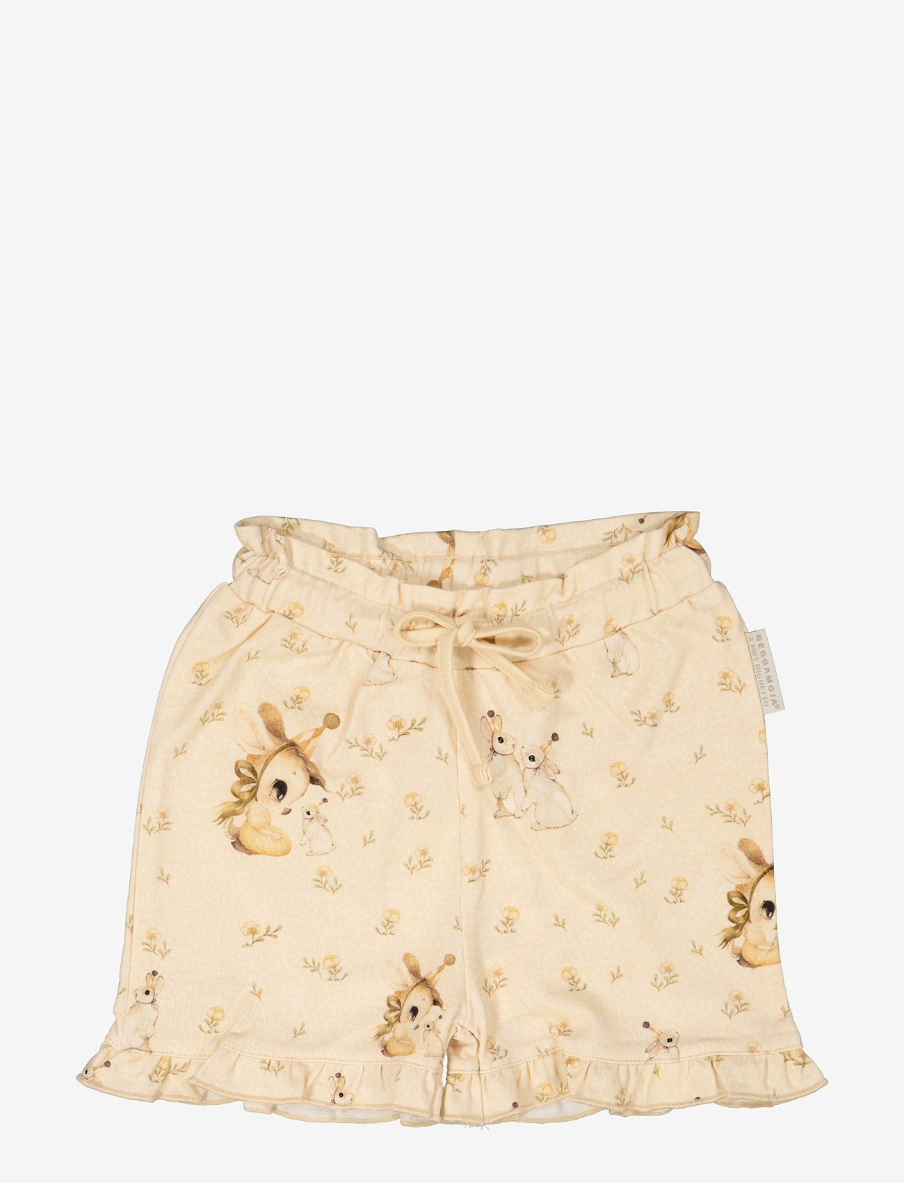 Geggamoja X Mrs Mighetto Bamboo Shorts, Mønstrede Flæse Shorts, Multi/mønstret, Str: 50-56
