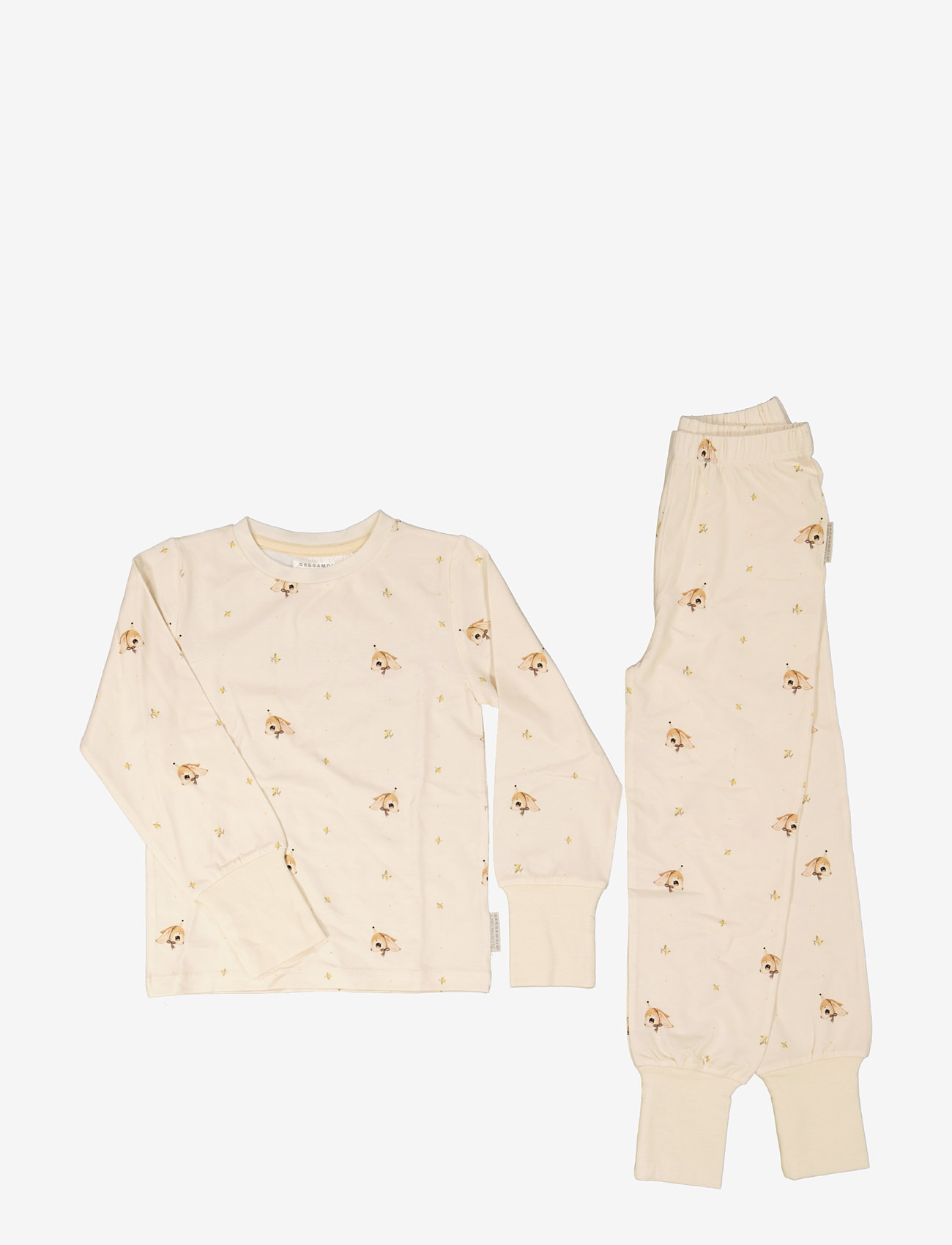 Geggamoja - Geggamoja X Mrs Mighetto Bamboo 2 Pcs Pyjamas - beige - 0