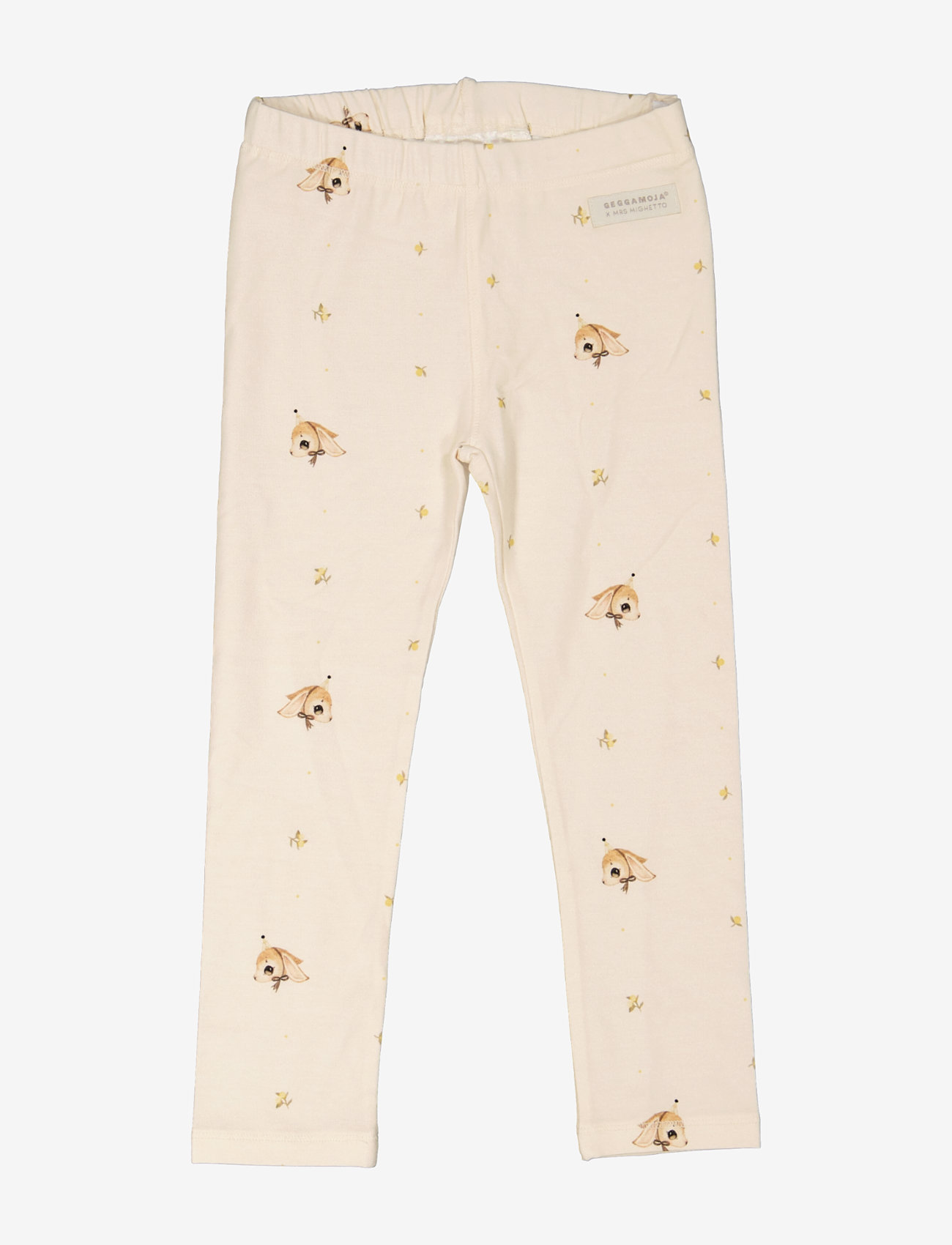 Geggamoja X Mrs Mighetto Bamboo Leggings, Børn, Flæse Leggings, Multi/mønstret, Str: 62-68