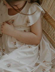 Geggamoja - Geggamoja X Mrs Mighetto Bamboo Frill Dress - sleeveless baby dresses - beige - 6