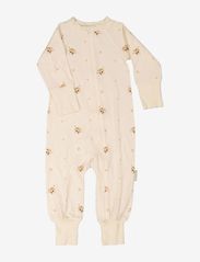 Geggamoja - Geggamoja X Mrs Mighetto Bamboo Baby Pyjamas - schlafoveralls - beige - 0