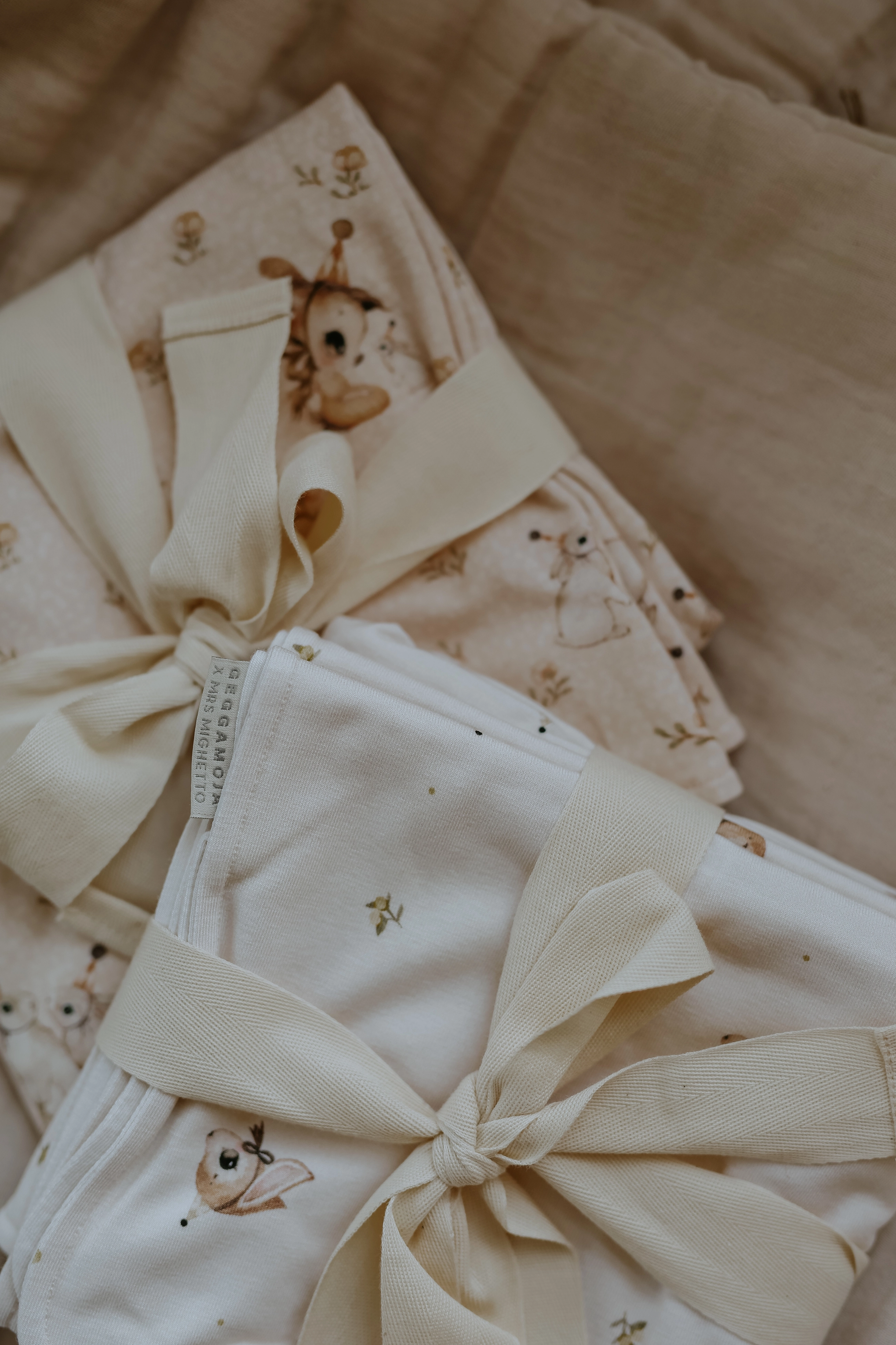 Geggamoja - Geggamoja X Mrs Mighetto Bamboo Baby Blanket - beige - 3
