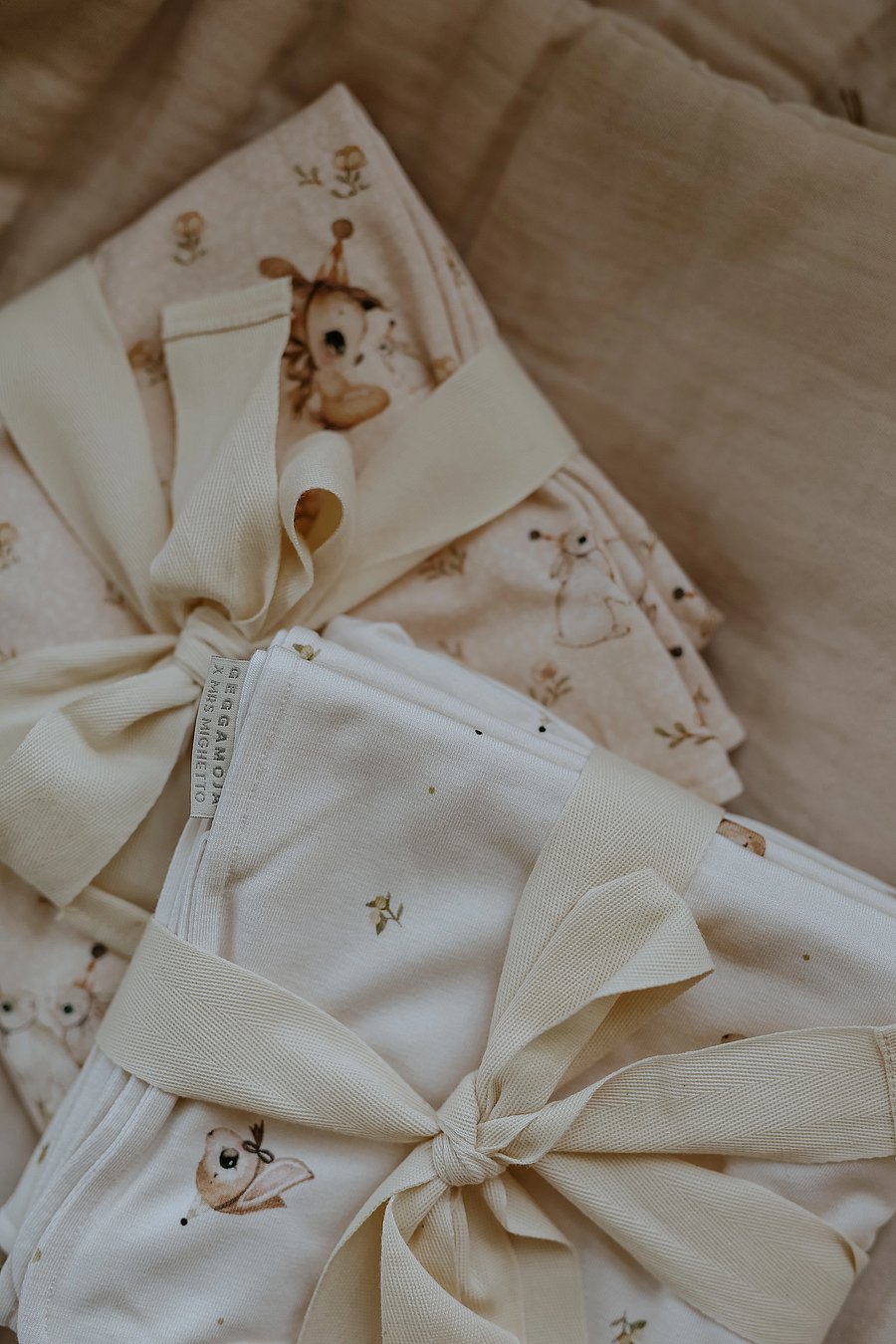 Geggamoja - Geggamoja X Mrs Mighetto Bamboo Baby Blanket - beige - 3