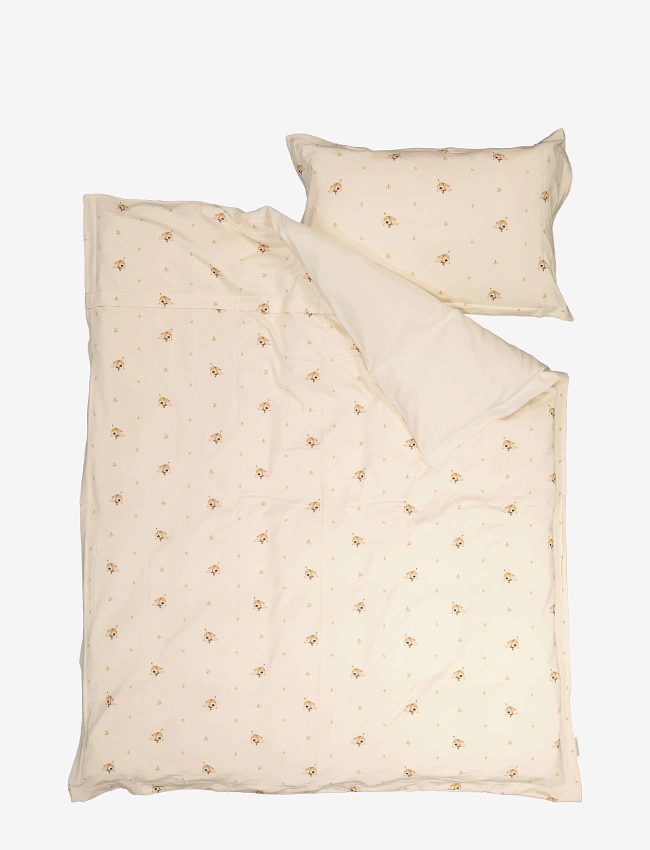 Geggamoja - Bamboo bedding crib Stella pouder - sängkläder - beige - 0