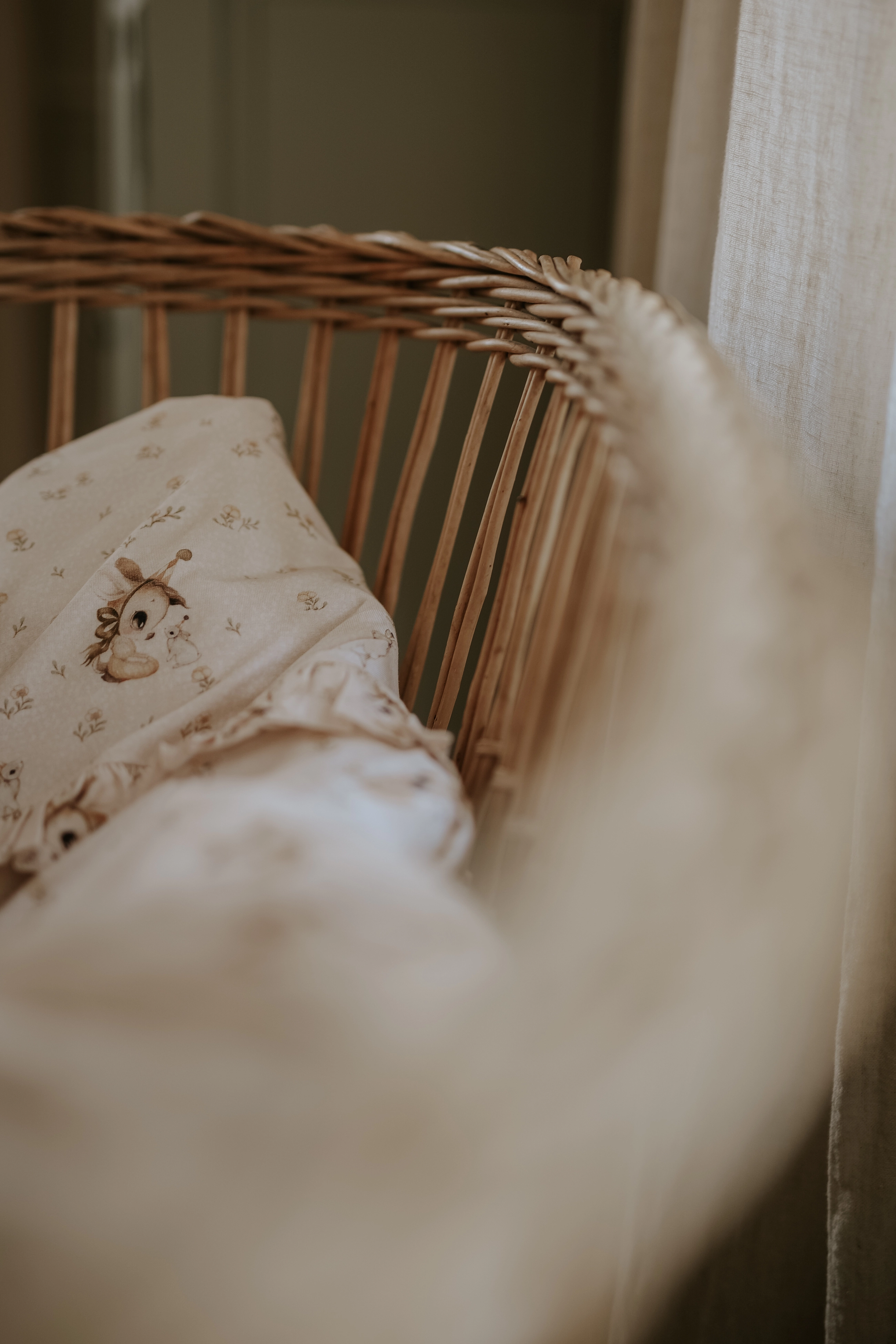 Geggamoja - Bamboo bedding crib Stella pouder - pink - 2