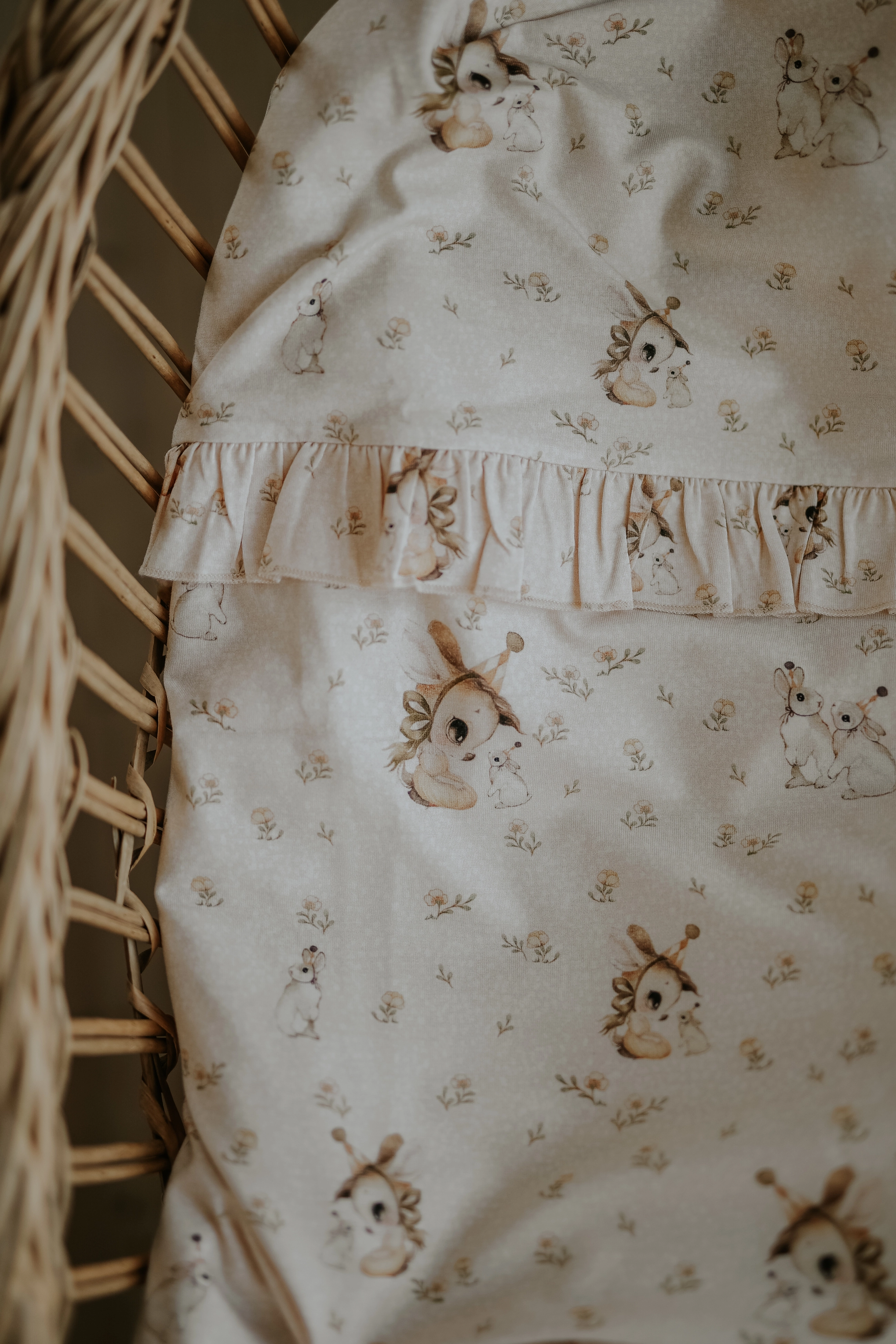 Geggamoja - Bamboo bedding crib Stella pouder - pink - 4