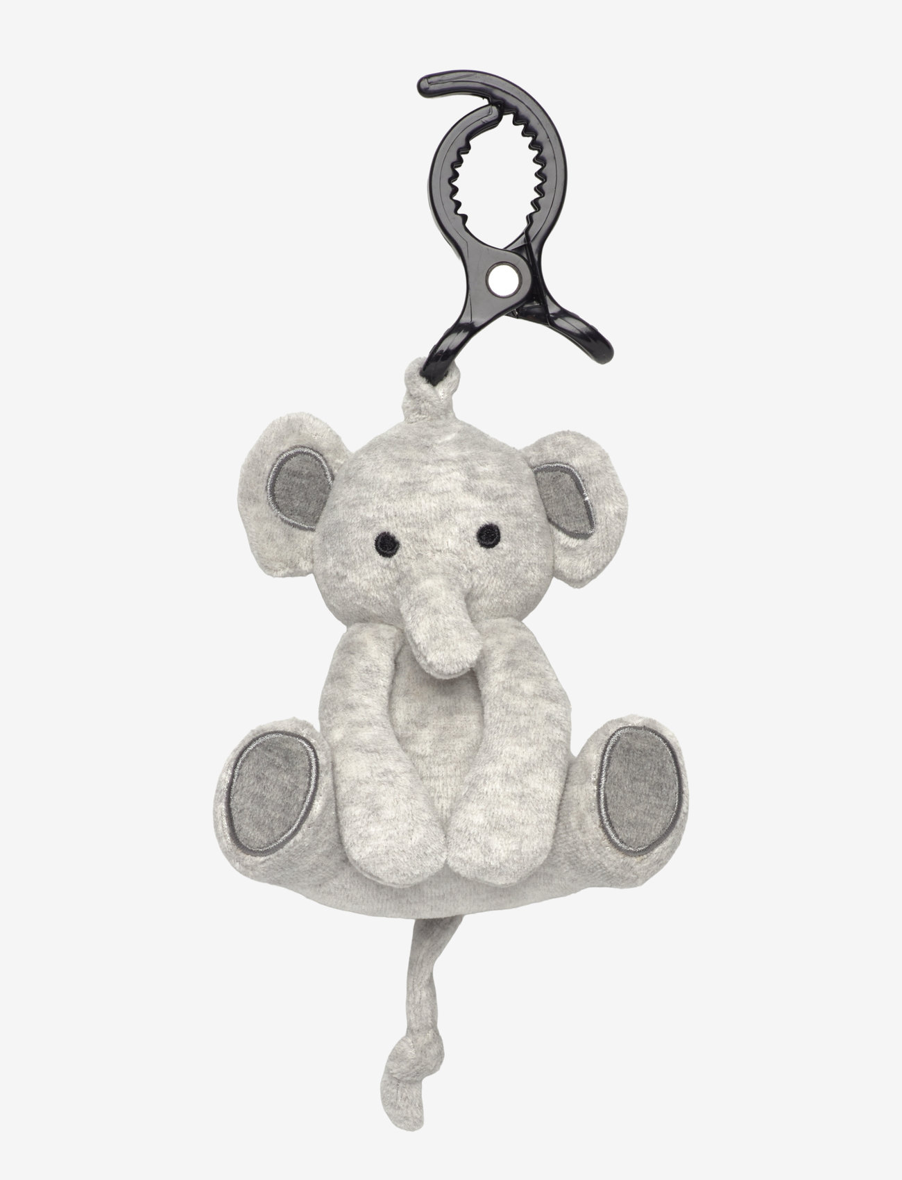 Geggamoja - Stroller Soft Toy - kinderwagen-accessoires - grey mel elephant - 0