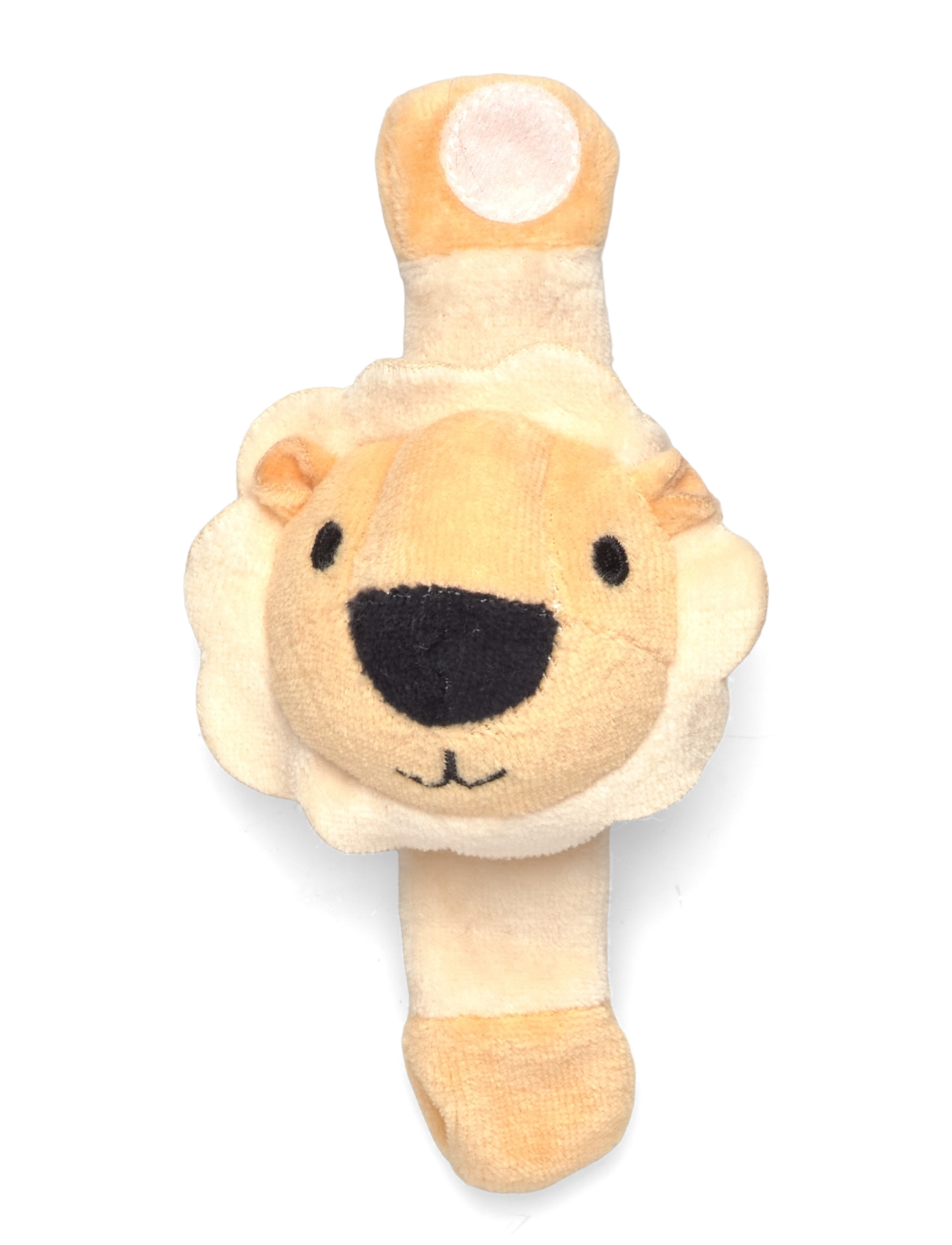 Geggamoja Wrist rattle - 4 for 3 - YELLOW LION / multi