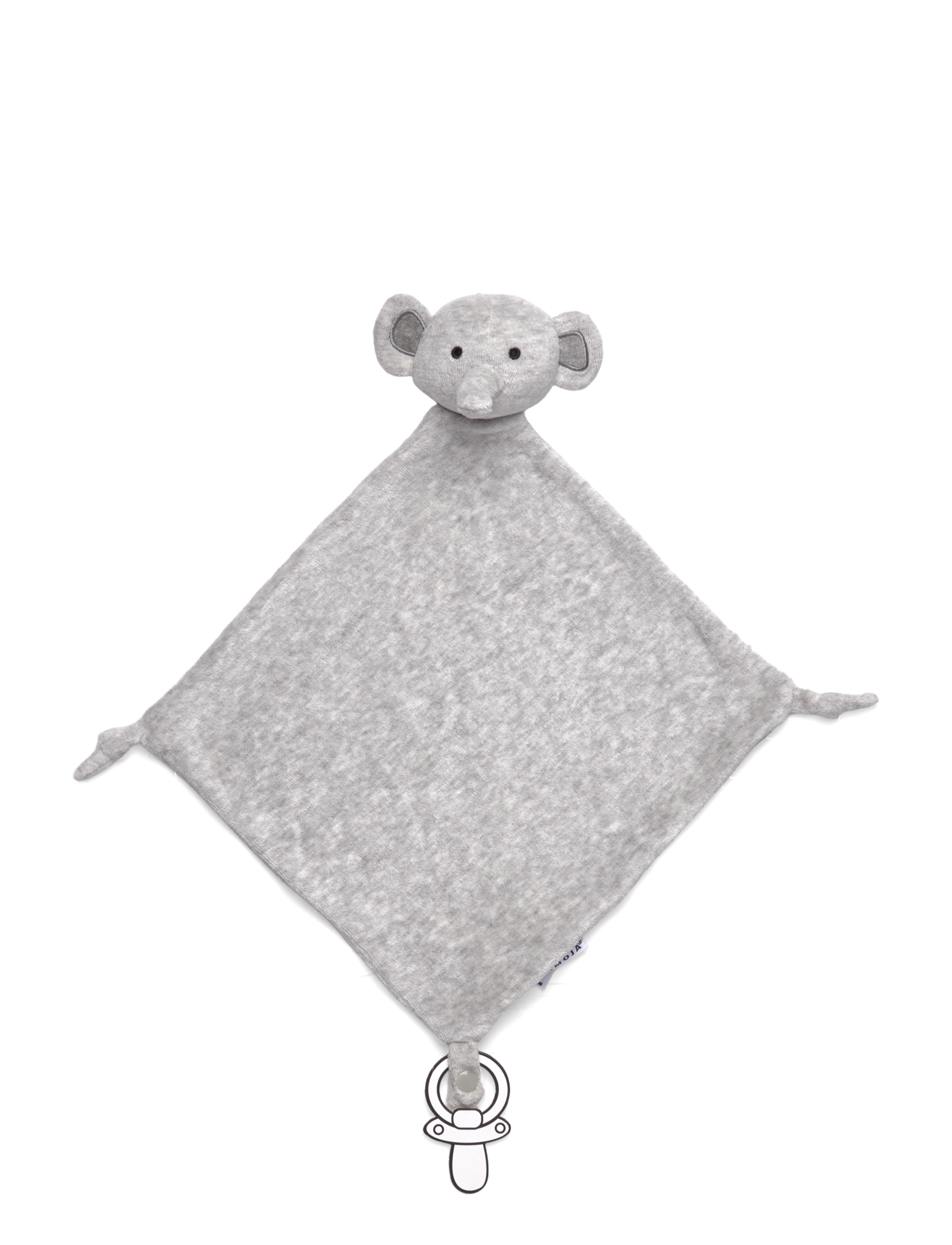 Geggamoja Velour Blanket Yellow Lion, One Size, Grey, Babysøvn > Nusseklude, Børn