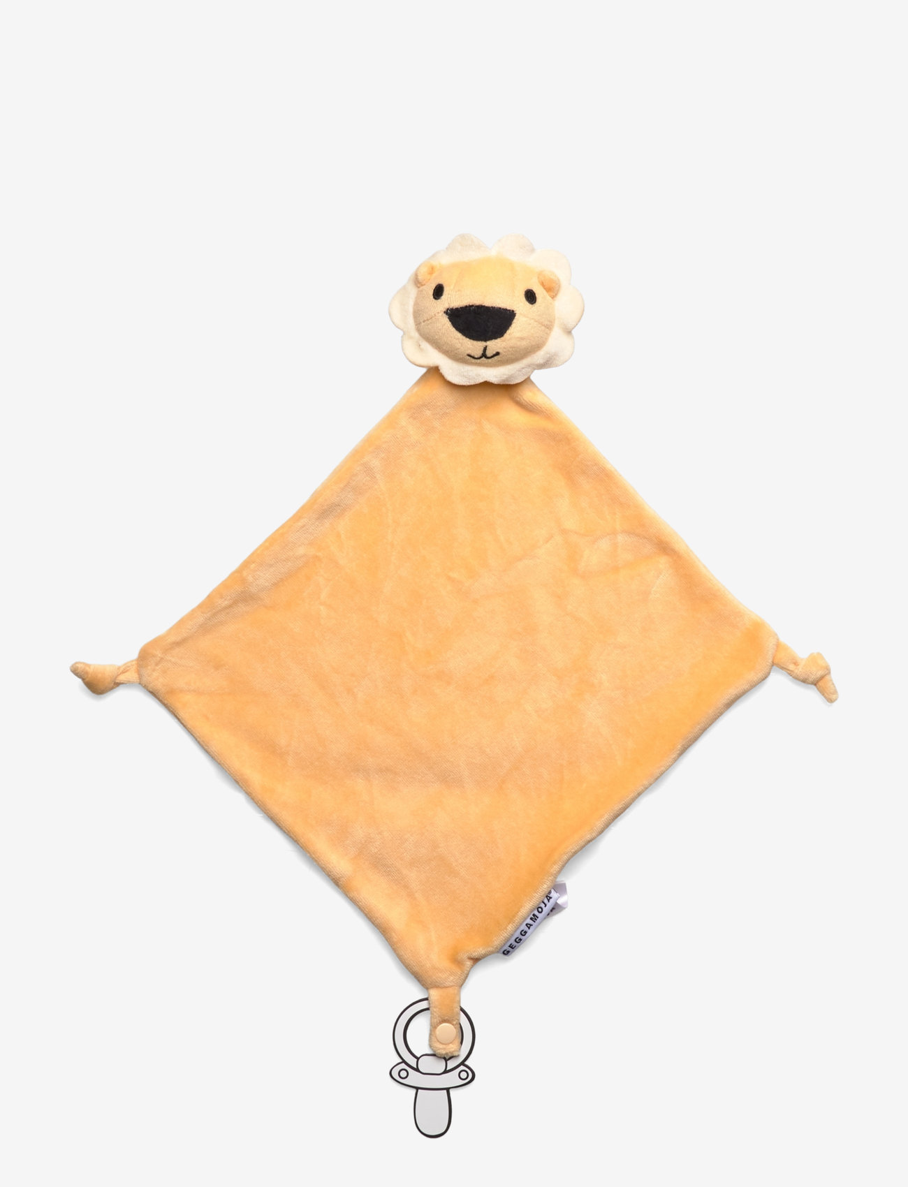 Geggamoja - Velour Blanket Yellow Lion - kocyki - yellow lion - 0