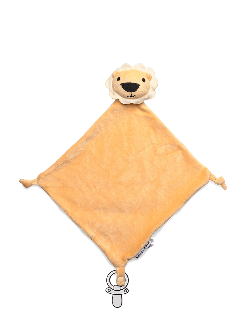 Geggamoja - Velour Blanket Yellow Lion - schmusetuch - yellow lion - 0