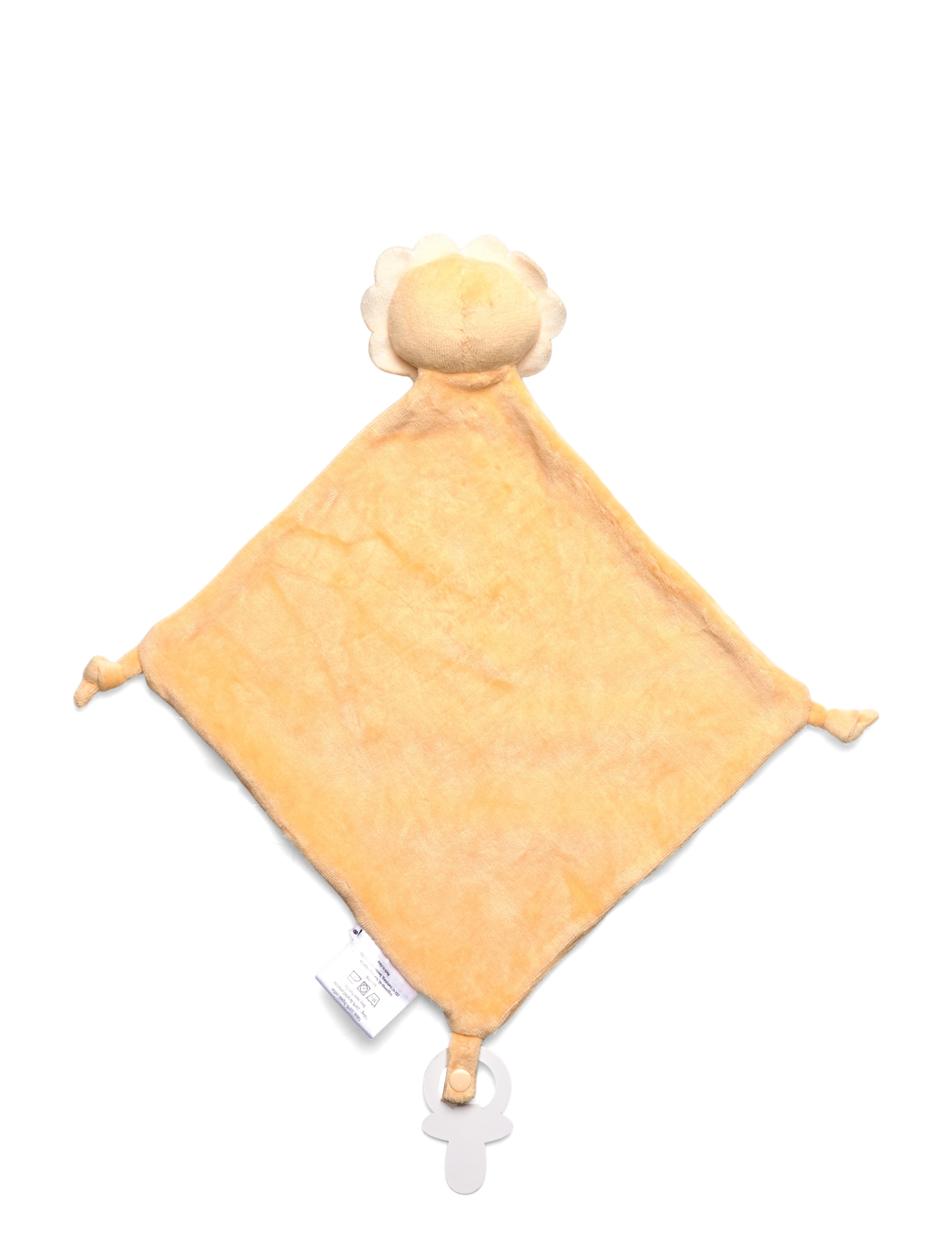 Geggamoja - Velour Blanket Yellow Lion - nusseklude - yellow lion - 1