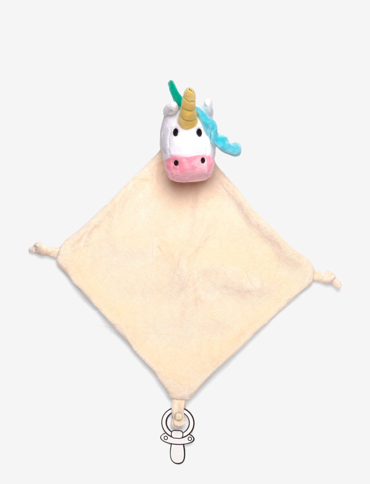 Geggamoja - Velour blanket Pink unicorn - unicorn - 0