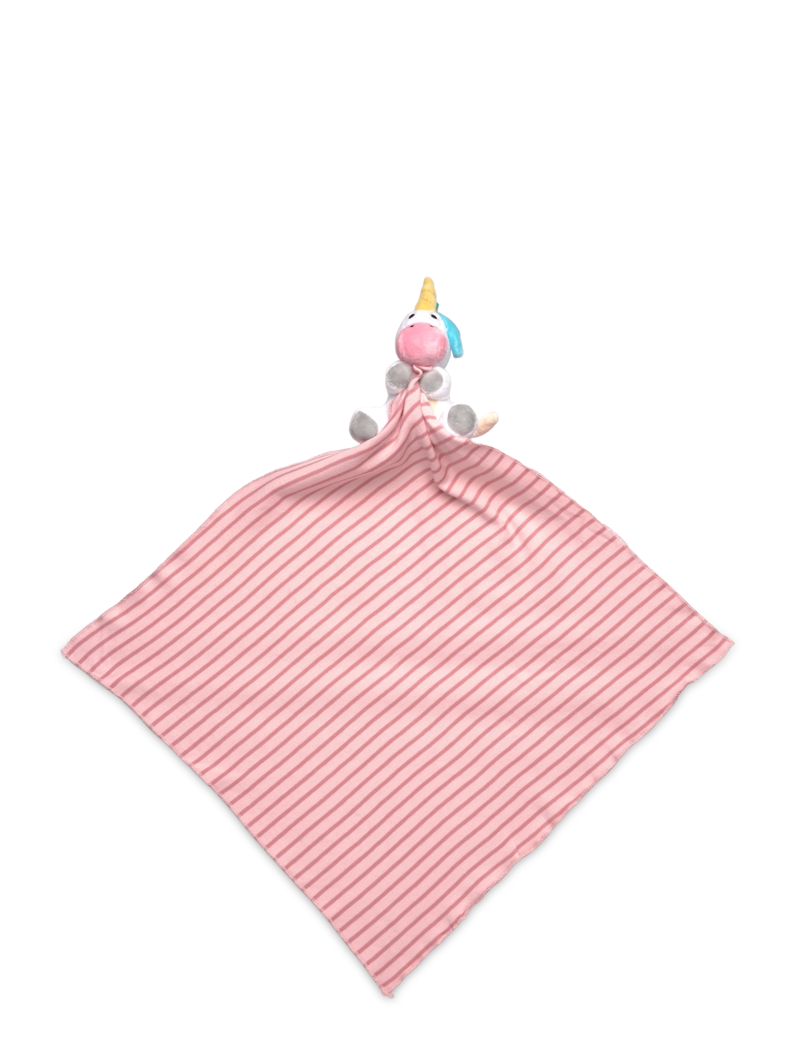 Geggamoja Blanket Striped Unicorn, One Size, Multi/patterned, Babysøvn > Nusseklude, Børn