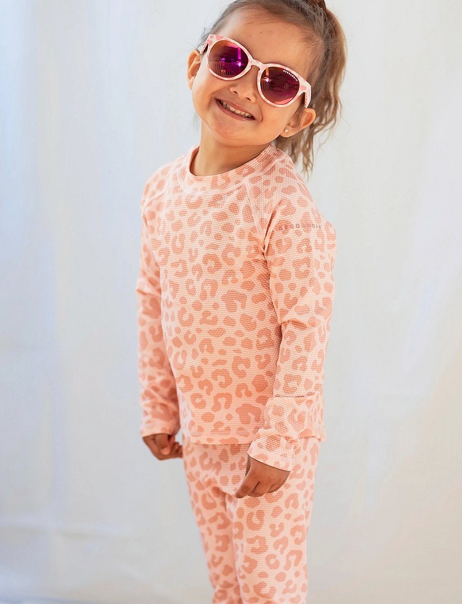 Geggamoja - UV Sweater Pink Leo - badtoppar - pink leo - 0
