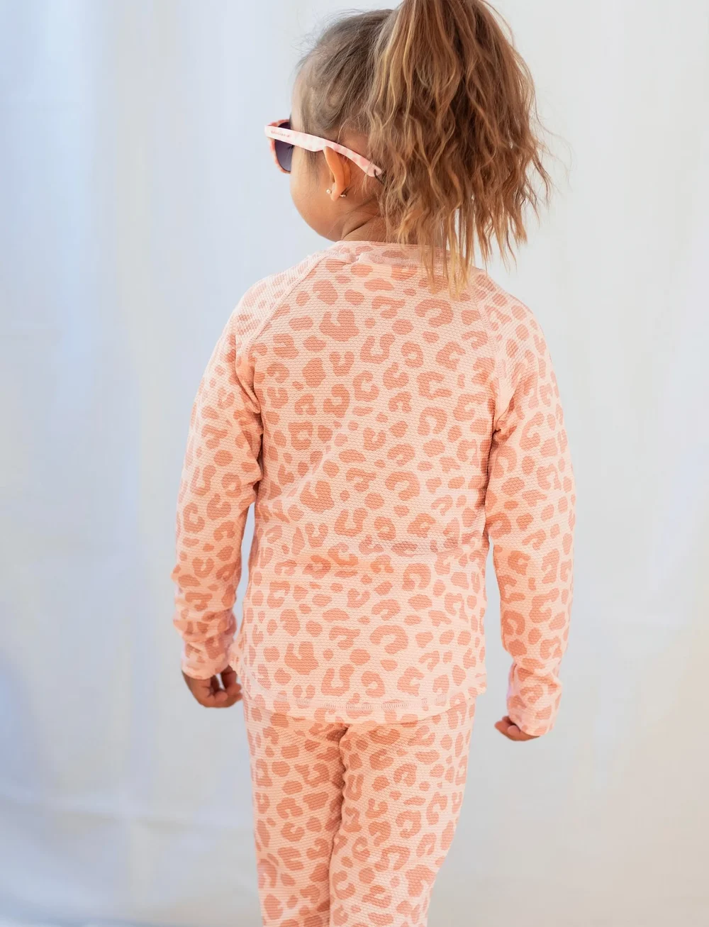 Geggamoja - UV-L.S sweater Pink Leo 01 98/104 - bade-oberteile - pink leo - 3