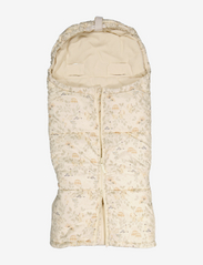 Geggamoja - Geggamoja X Mrs Mighetto Sleepy bag Flower forest - baby sleeping bags - beige - 0