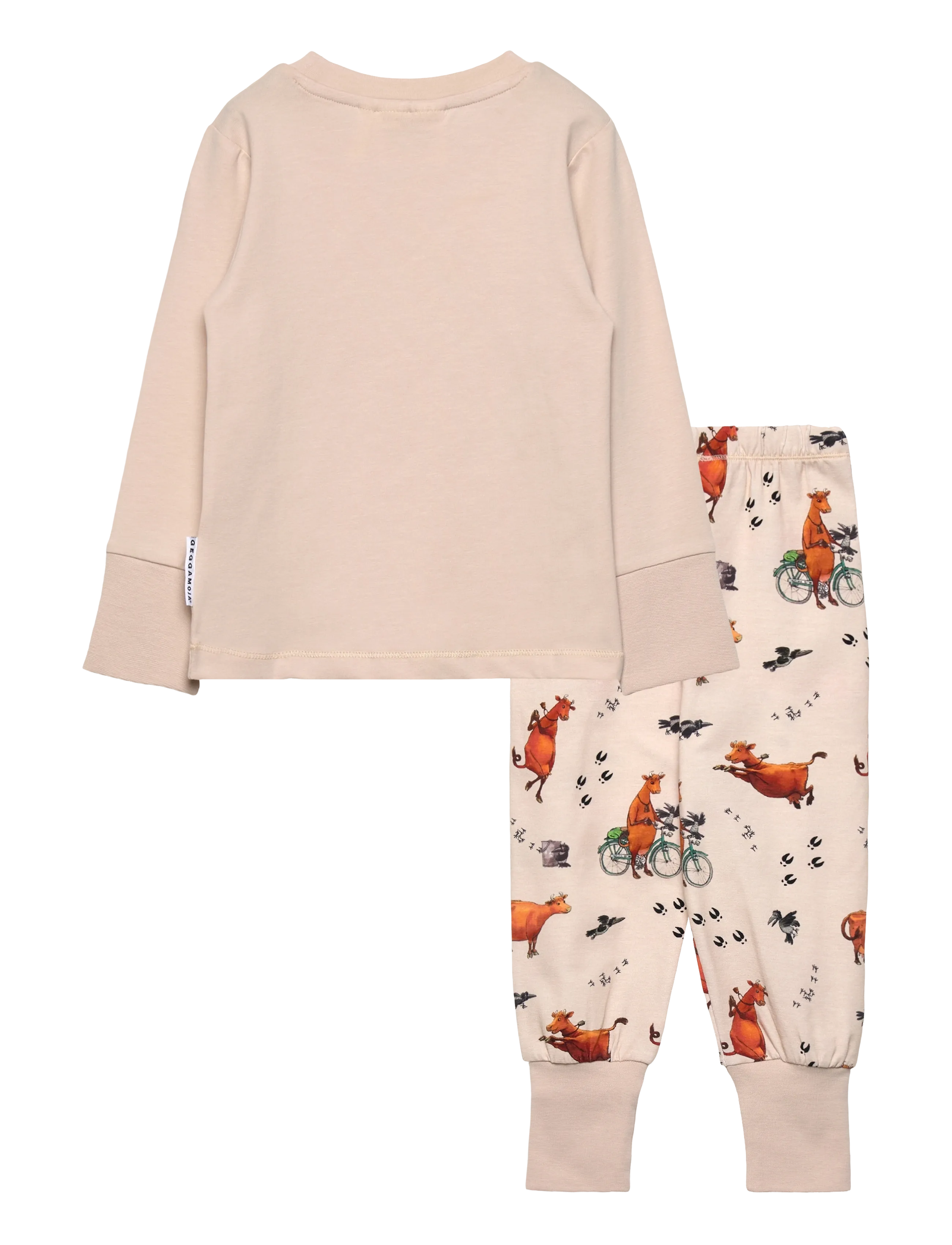 Geggamoja - Mamma Mu Two Piece Pyjamas - komplektid - beige - 1