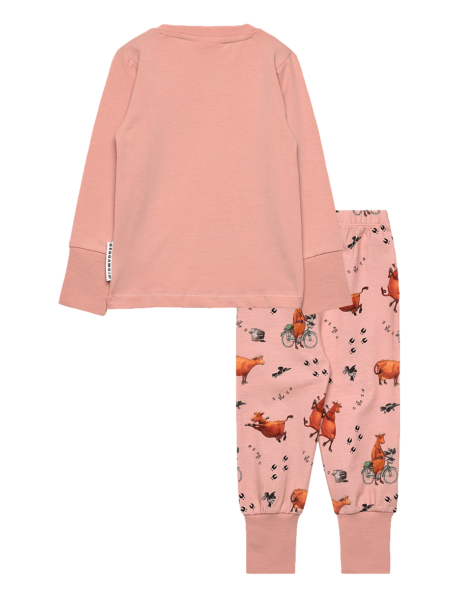 Geggamoja - Mamma Mu Two Piece Pyjamas - pyjamasset - pink - 1