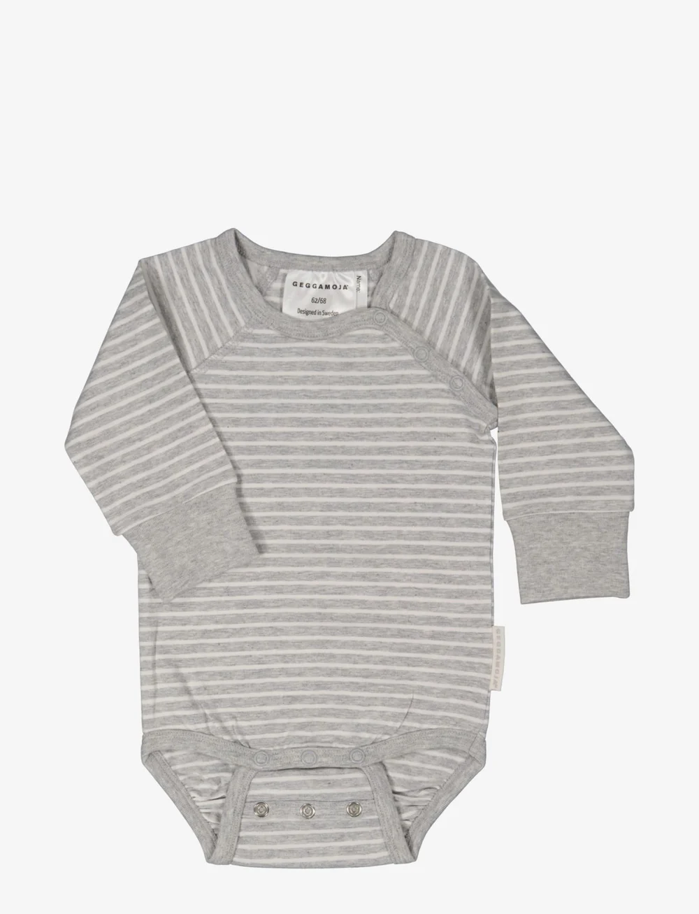 Geggamoja - Baby body L.S Classic - långärmade bodies - grey - 0