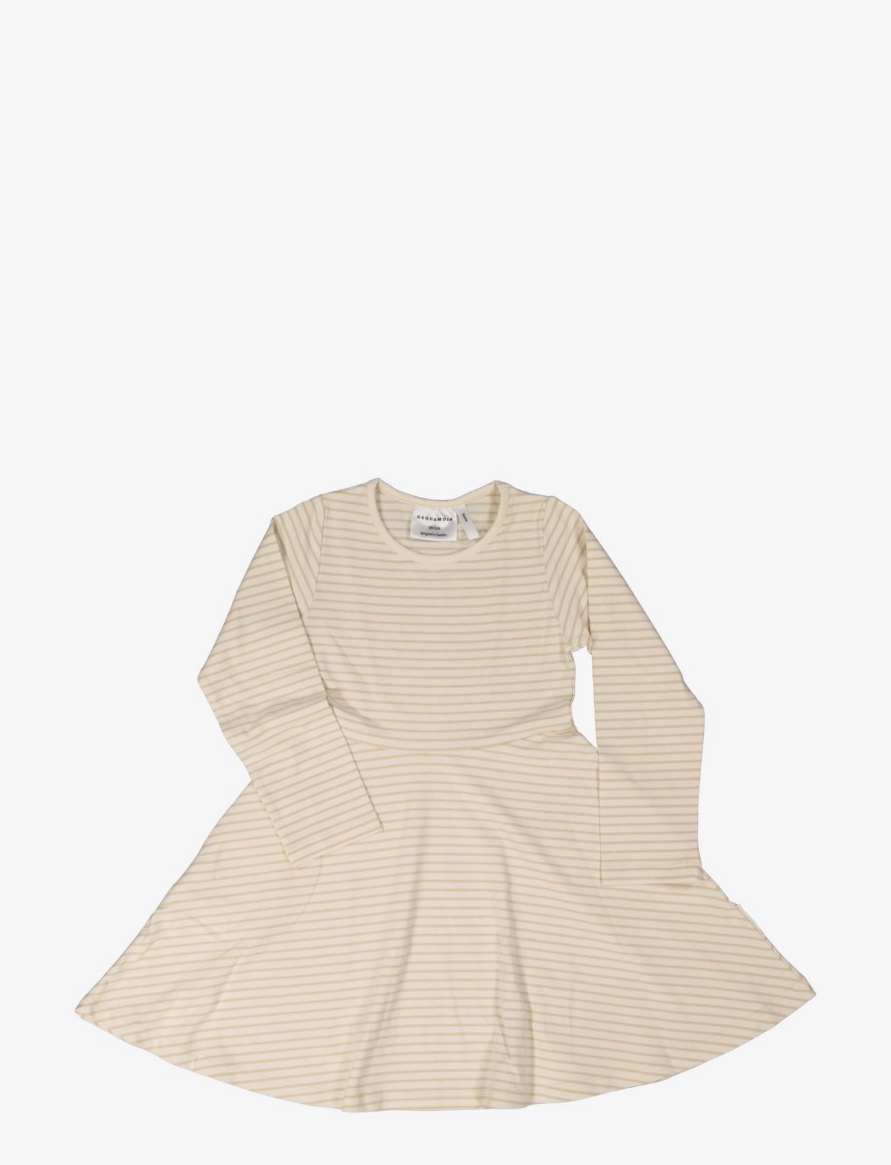 GEGGAMOJA Flared Kleid Klassisch Beige - 98-104 - Kinder