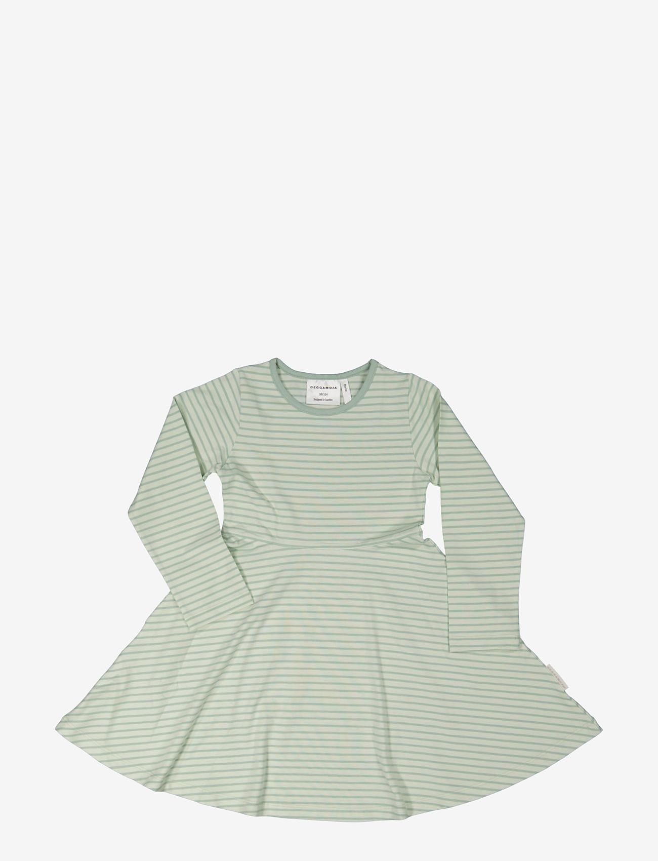 Geggamoja - Flared dress L.S Classic - langärmelige freizeitkleider - green - 0