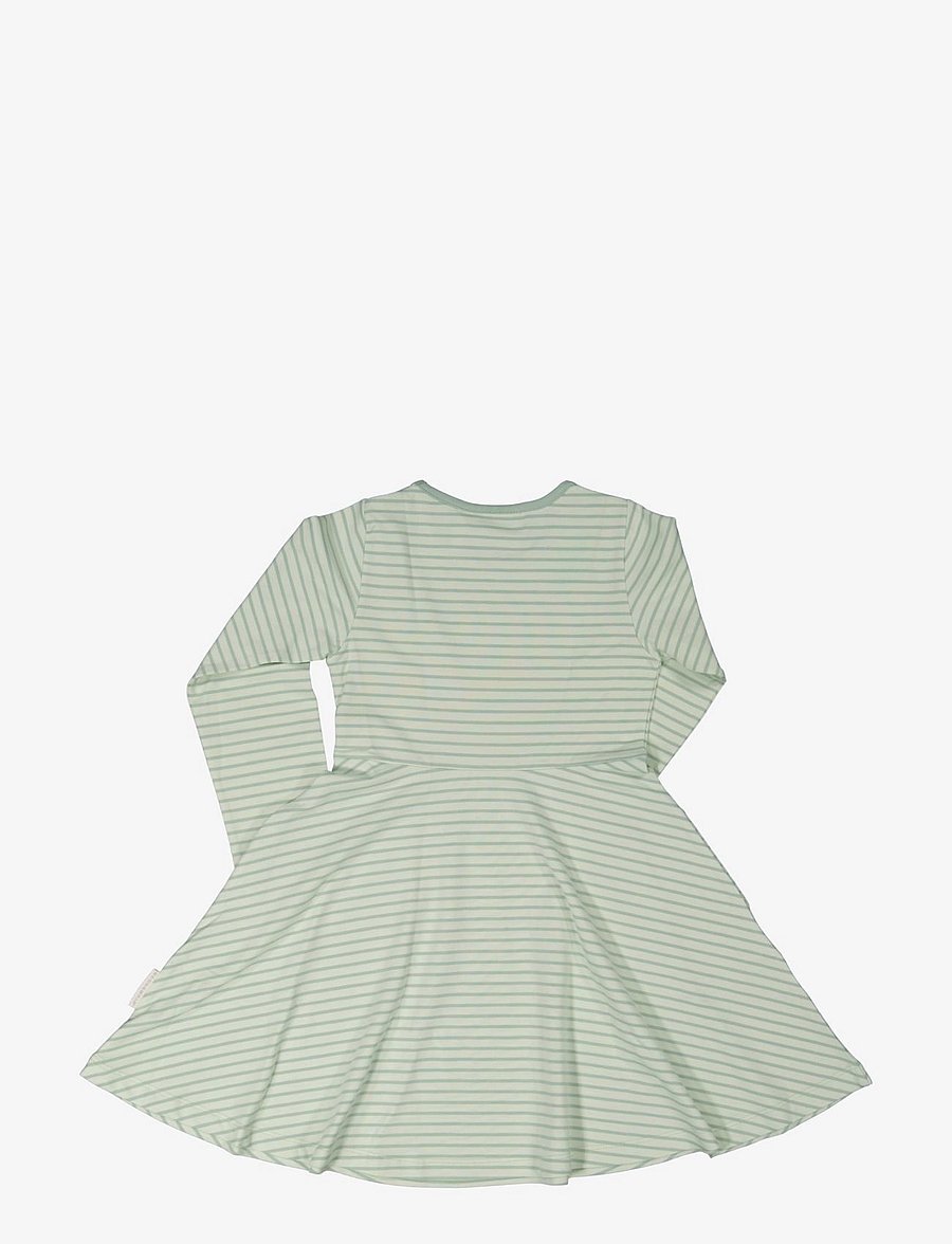 Geggamoja - Flared Dress Classic - långärmade babyklänningar - green - 1