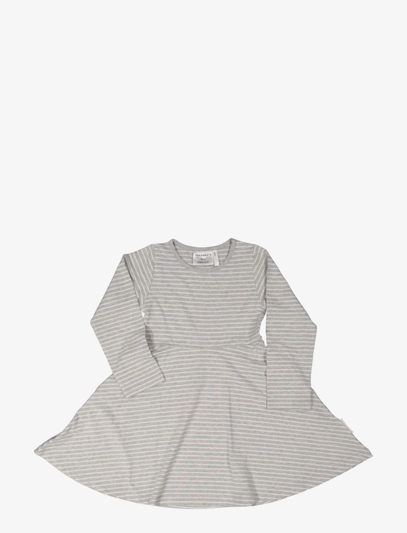 GEGGAMOJA Flared Kleid Klassisch Grau - 122-128 - Kinder