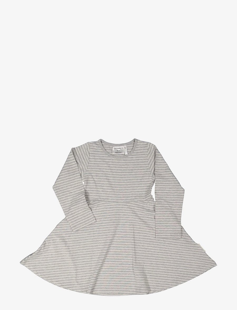 Geggamoja - Flared Dress Classic - langærmede babykjoler - grey - 0