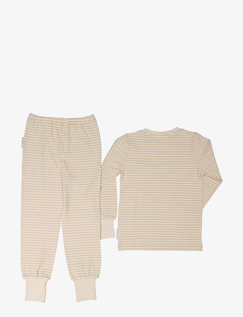 Geggamoja - Two pcs pyjamas Classic - ensembles - beige - 2