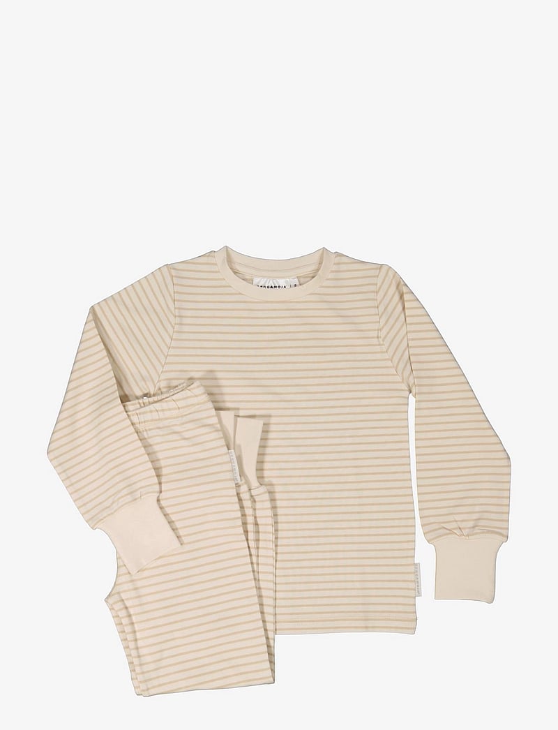 Geggamoja - Two pcs pyjamas Classic - ensembles - beige - 3