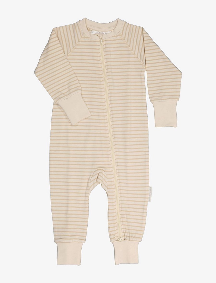 Geggamoja - Two way zip - pyjamas Classic - natdragter - beige - 0