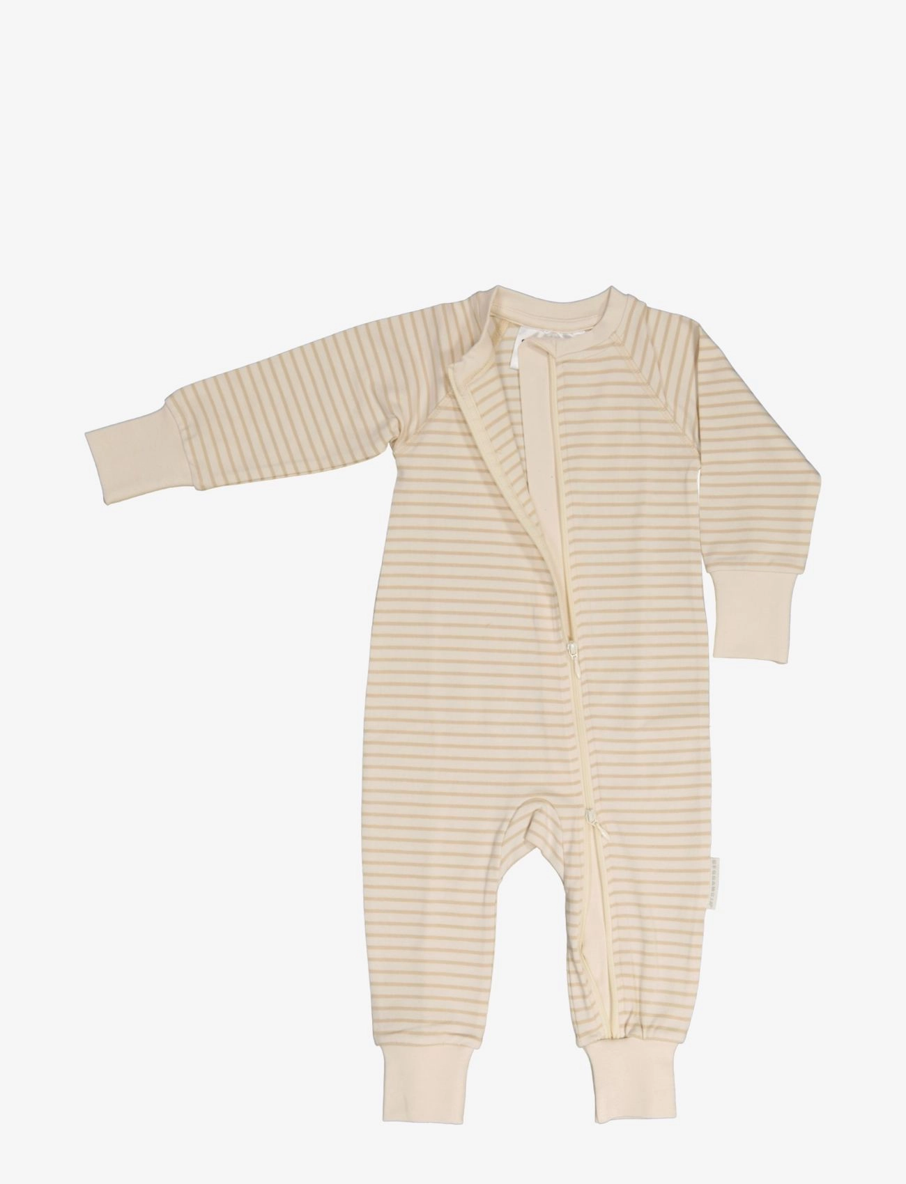 Geggamoja - Two way zip - pyjamas Classic - slaapoveralls - beige - 2