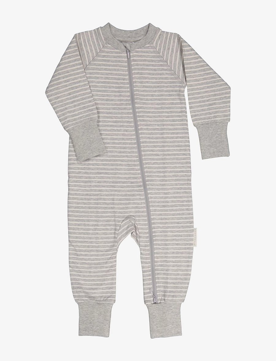 Geggamoja - Two way zip - pyjamas Classic - natdragter - grey - 0