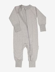 Geggamoja - Two way zip - pyjamas Classic - sovedresser - grey - 2