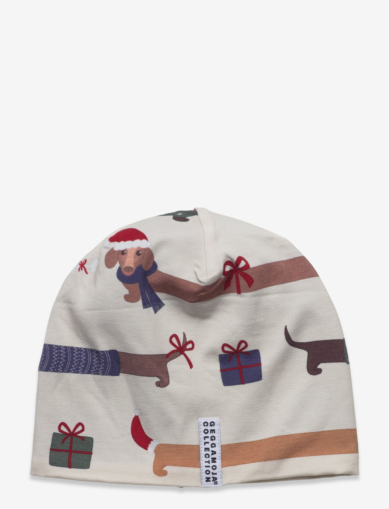 Geggamoja - Bamboo Beanie Fleece Santa Dogs - beanies - santa dogs - 0