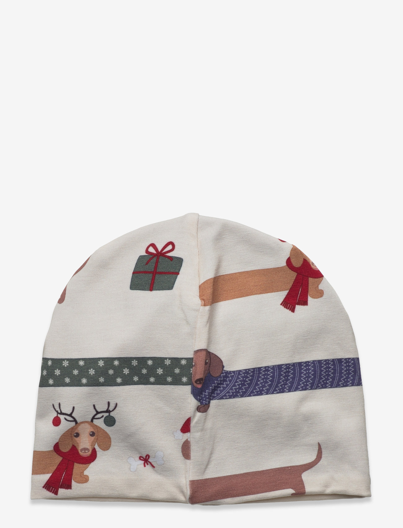Geggamoja - Bamboo Beanie Fleece Santa Dogs - beanies - santa dogs - 1
