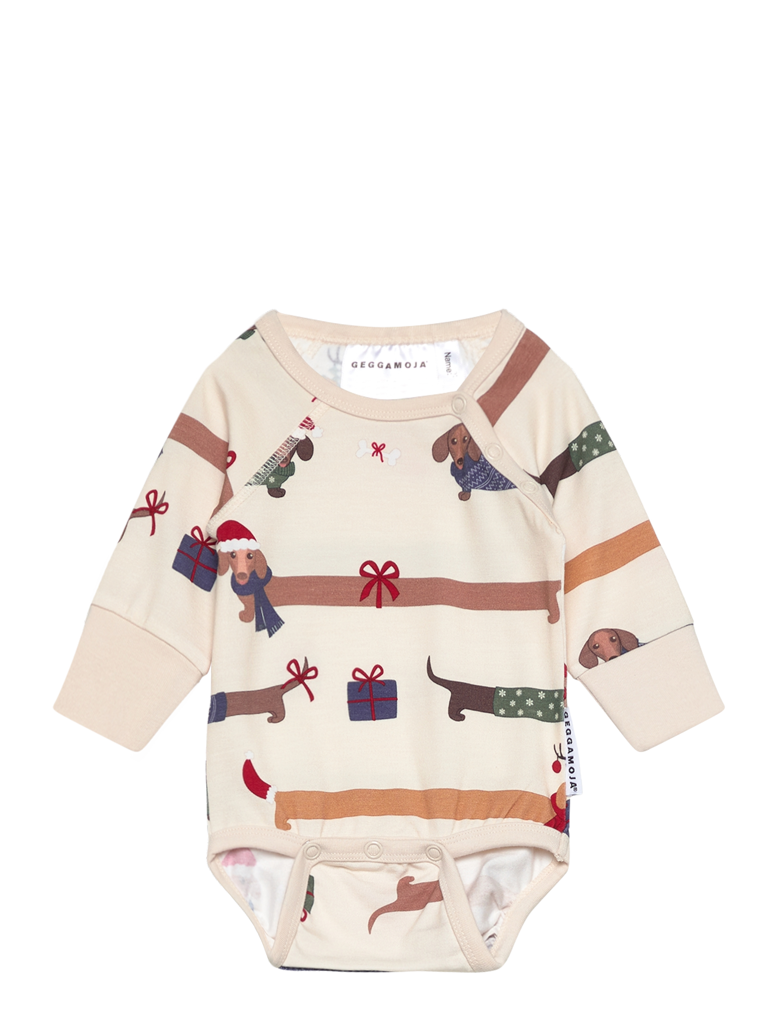 Geggamoja Bamboo Body - Neuheiten - SANTA DOGS / cream