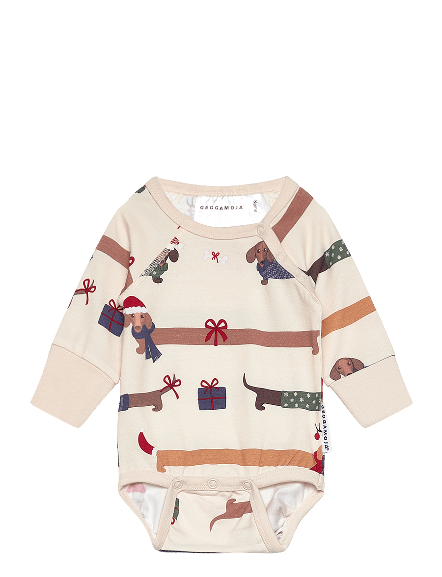 Geggamoja - Bamboo Body - kurzärmelige bodys - santa dogs - 0