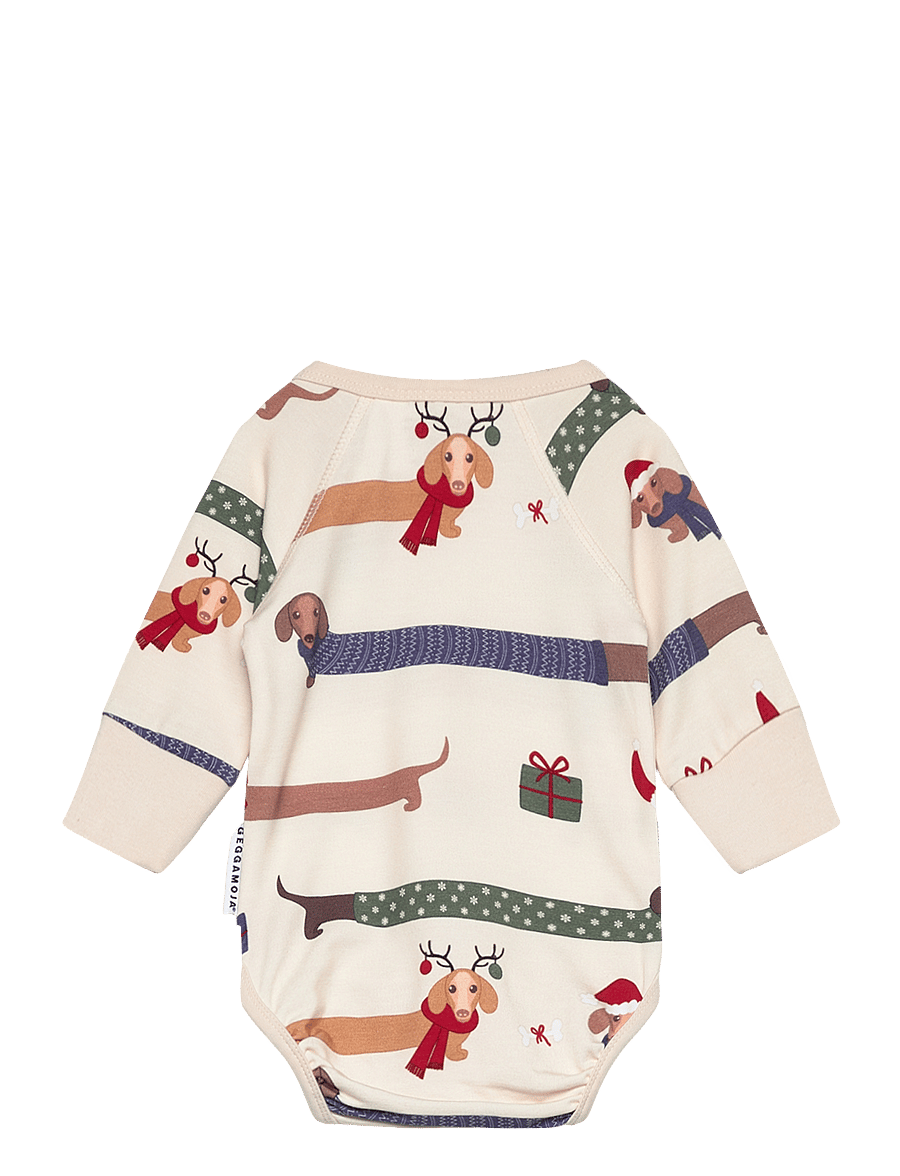 Geggamoja - Bamboo Body - kurzärmelige bodys - santa dogs - 1