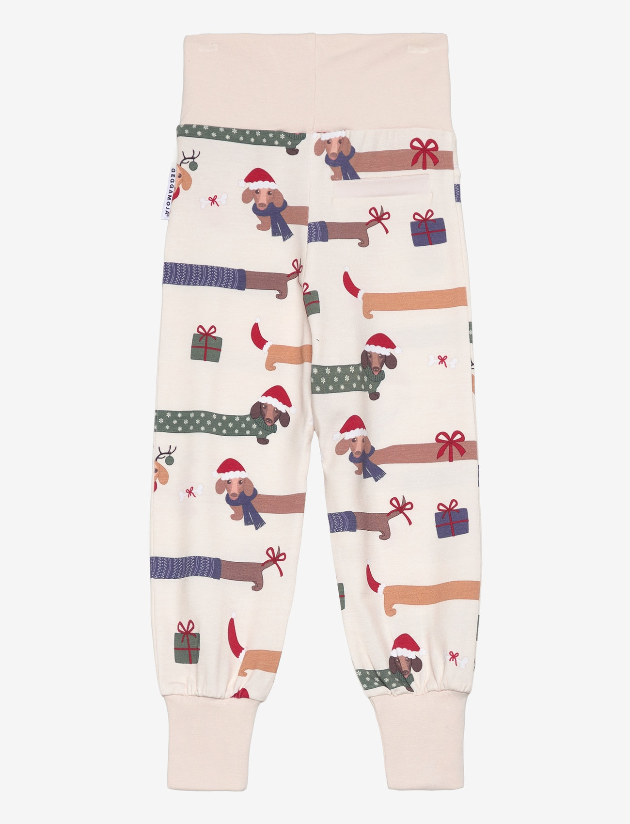 Geggamoja - Bamboo baby pants Santa dogs 65 50/56 - sweatpants - santa dogs - 1