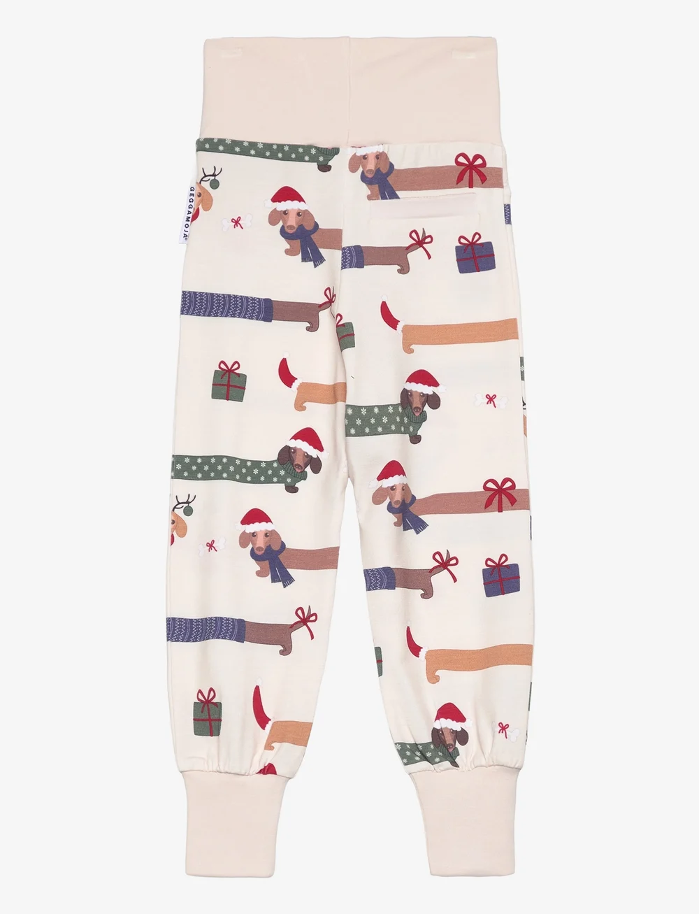 Geggamoja - Bamboo baby pants Santa dogs - mjukisbyxor - santa dogs - 1
