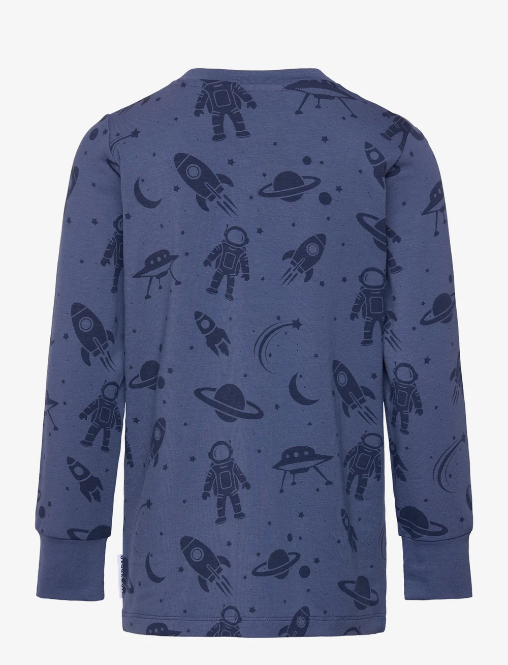 Geggamoja - Bamboo grandpa sweater L.S Blue astronaut - kardiganid - blue astronaut - 1