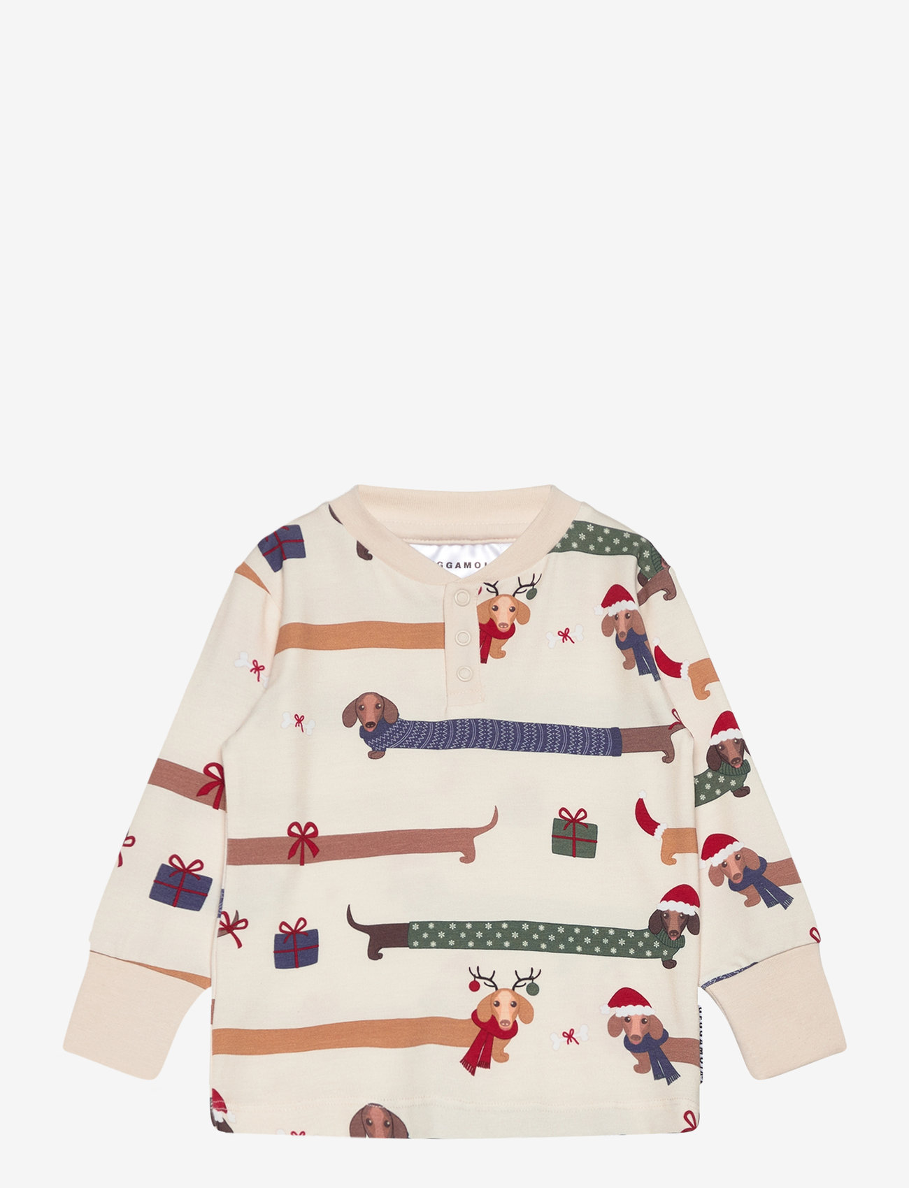 Geggamoja - Bamboo grandpa sweater L.S Santa dogs - sweatshirts - santa dogs - 0