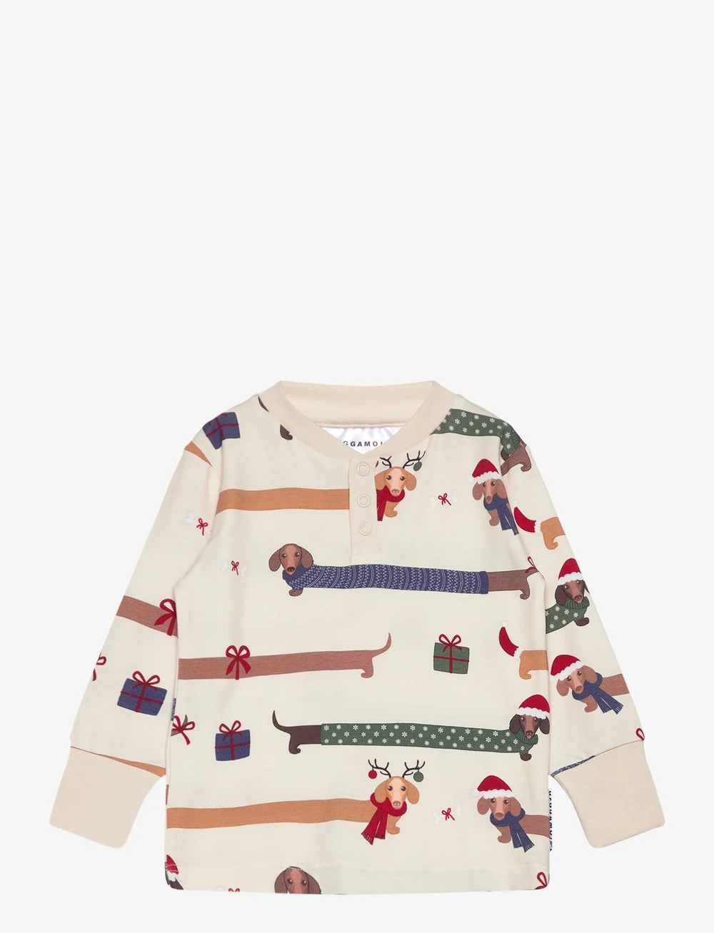 Geggamoja - Bamboo grandpa sweater L.S Santa dogs - sweatshirts - santa dogs - 0