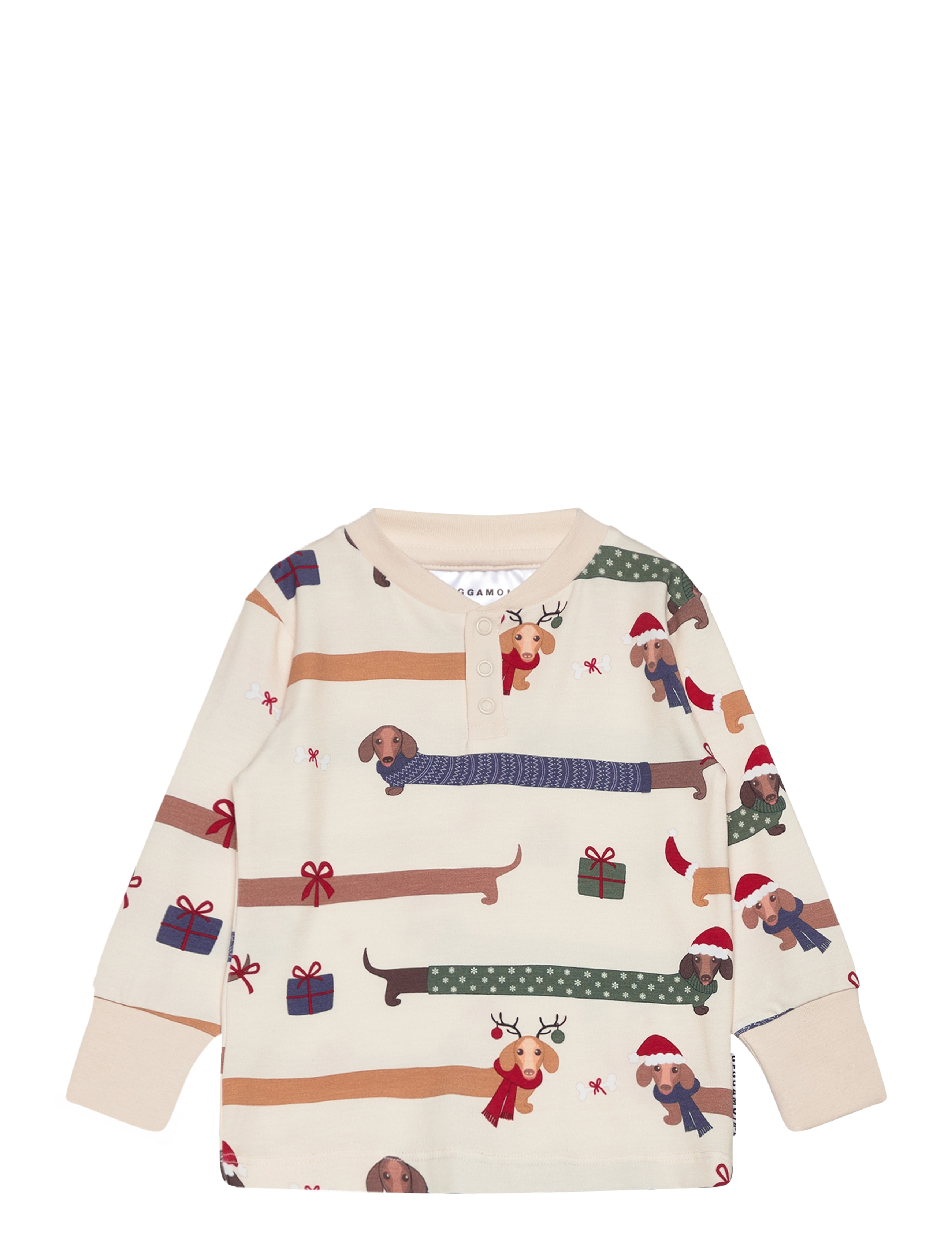 Geggamoja Bamboo grandpa sweater L.S Santa dogs - Osta vanuse järgi - SANTA DOGS / cream