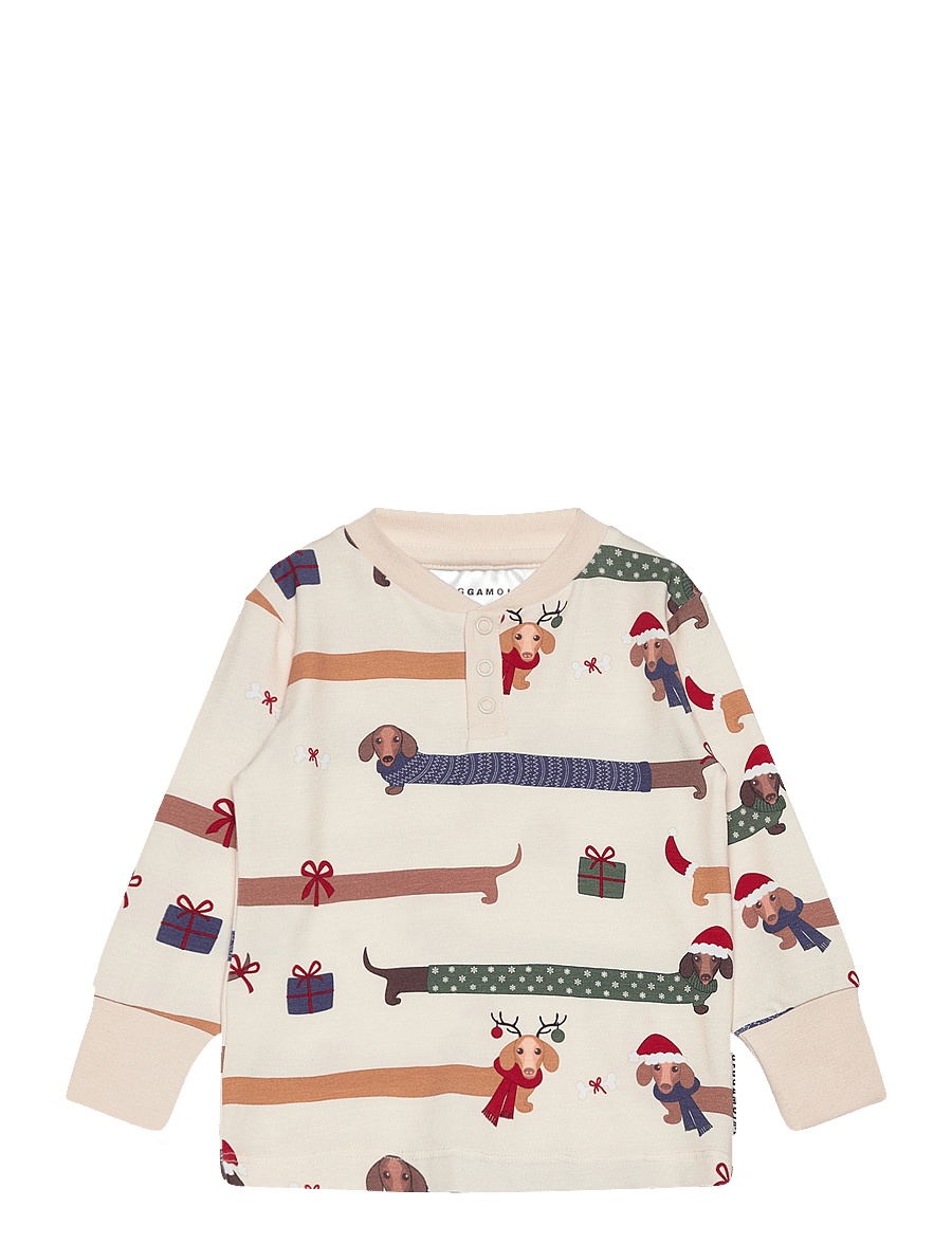 Geggamoja - Bamboo grandpa sweater L.S Santa dogs - sweatshirts - santa dogs - 0