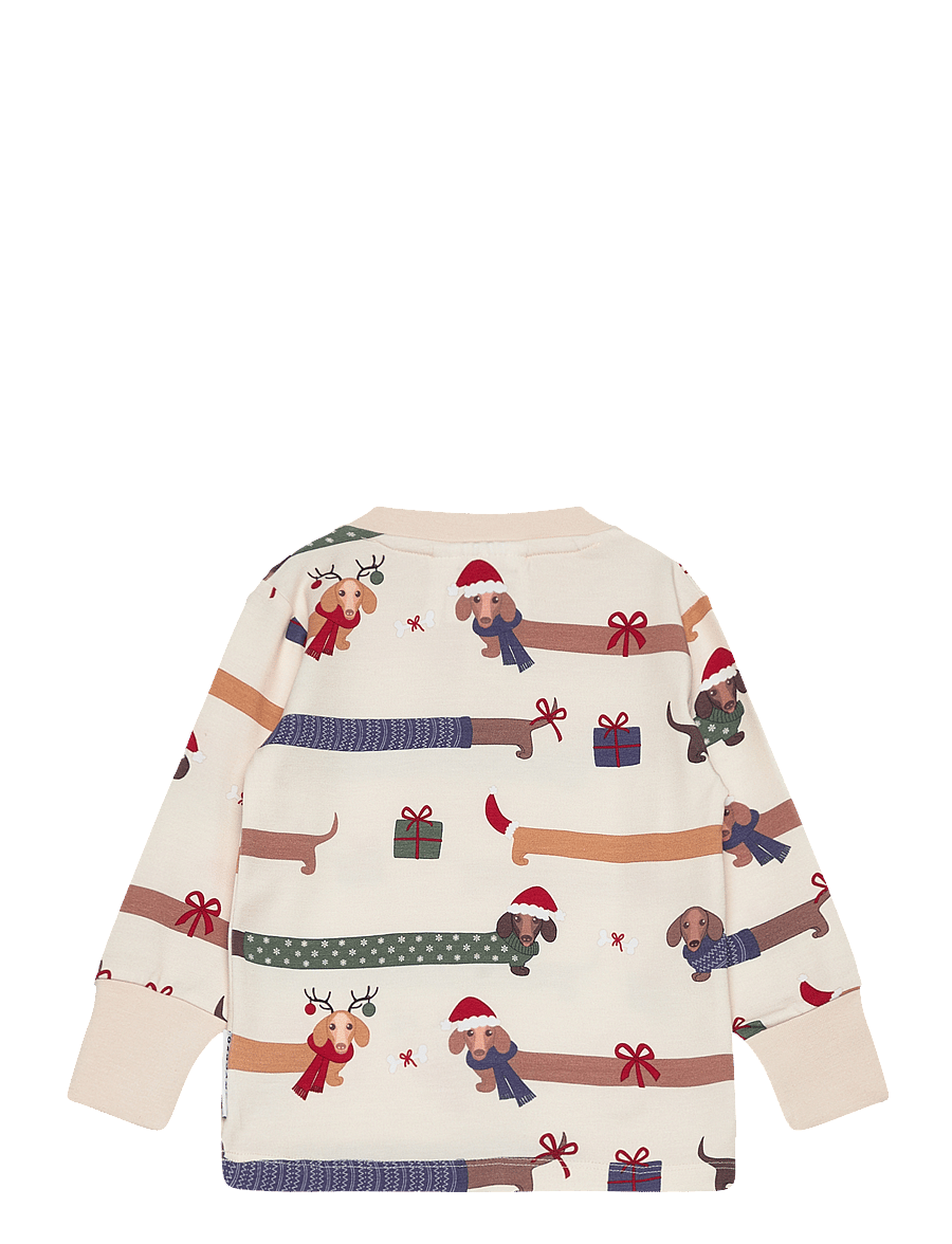 Geggamoja - Bamboo grandpa sweater L.S Santa dogs - sweatshirts - santa dogs - 1
