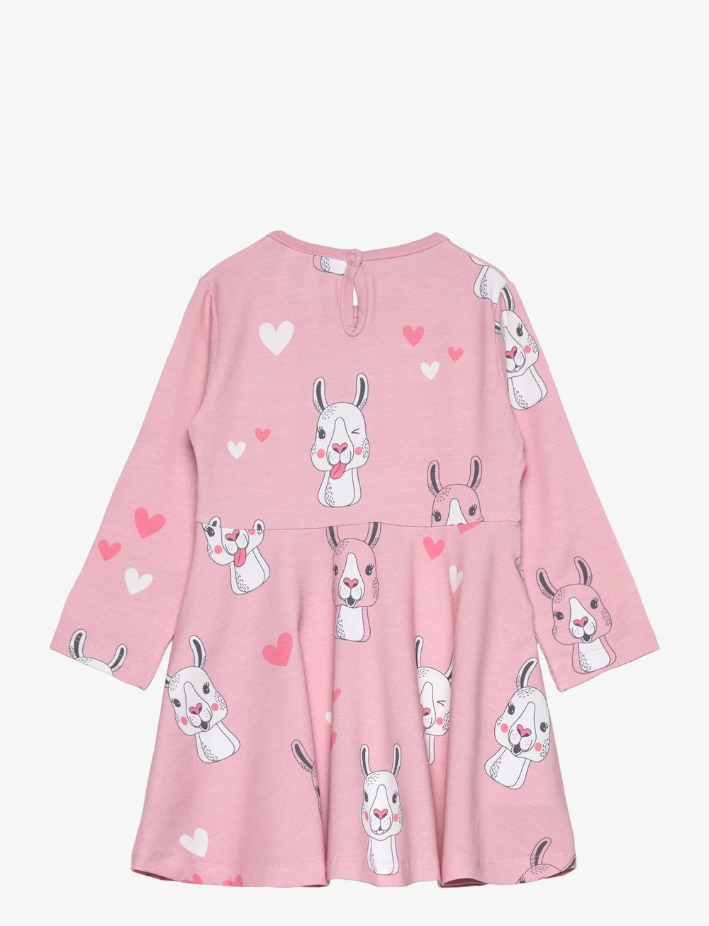 Geggamoja - Bamboo dress Pink lama - langærmede babykjoler - pink lama - 1
